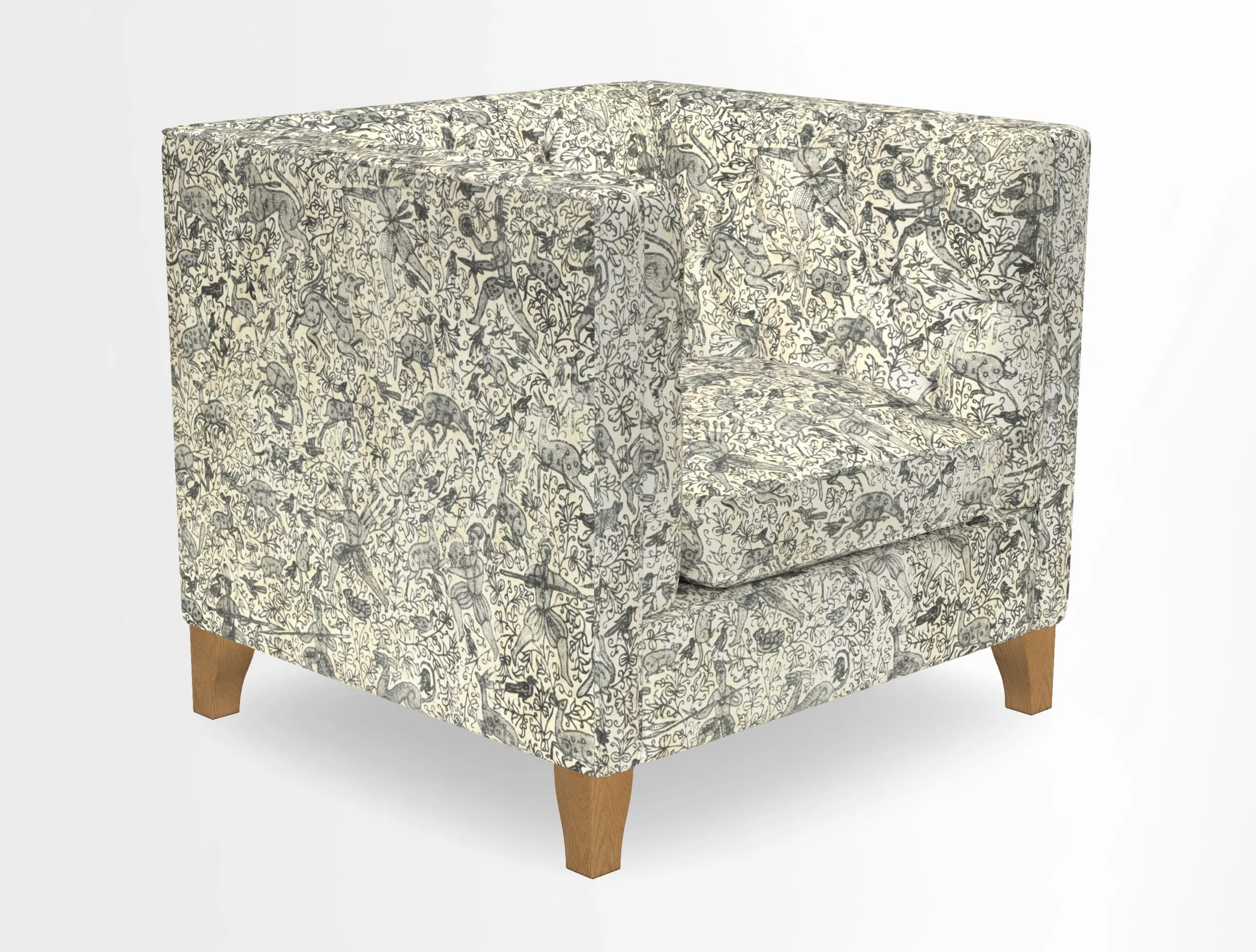 Haresfield Chair in Two Tone Plain Biscuit