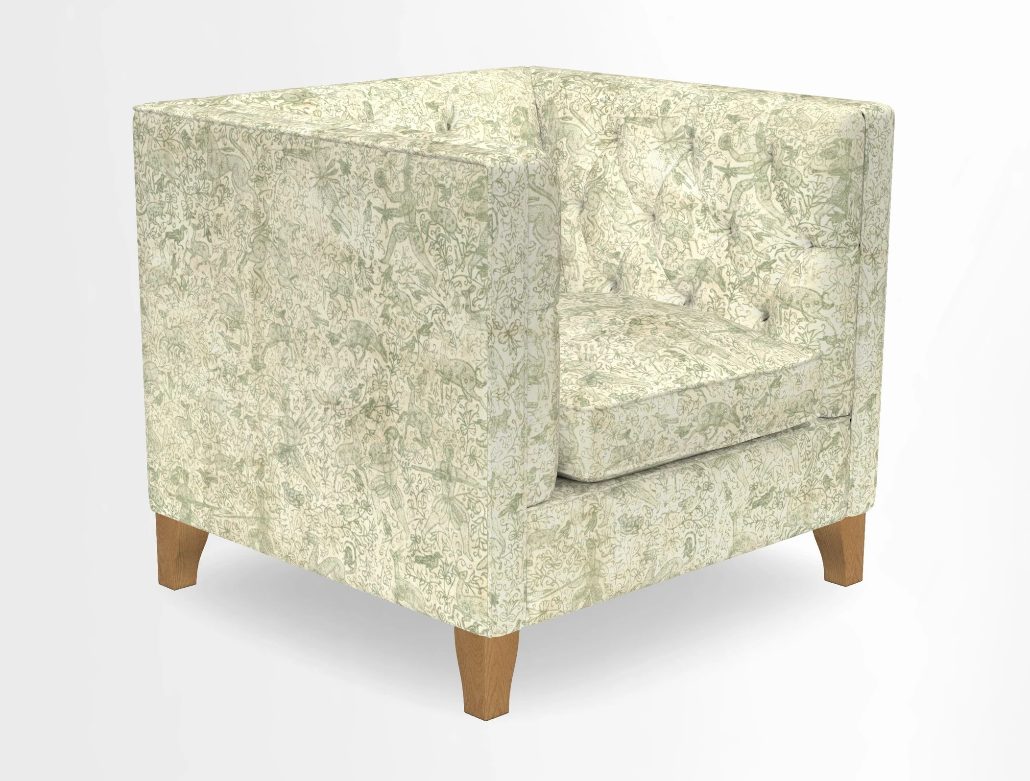 Haresfield Chair in Two Tone Plain Biscuit