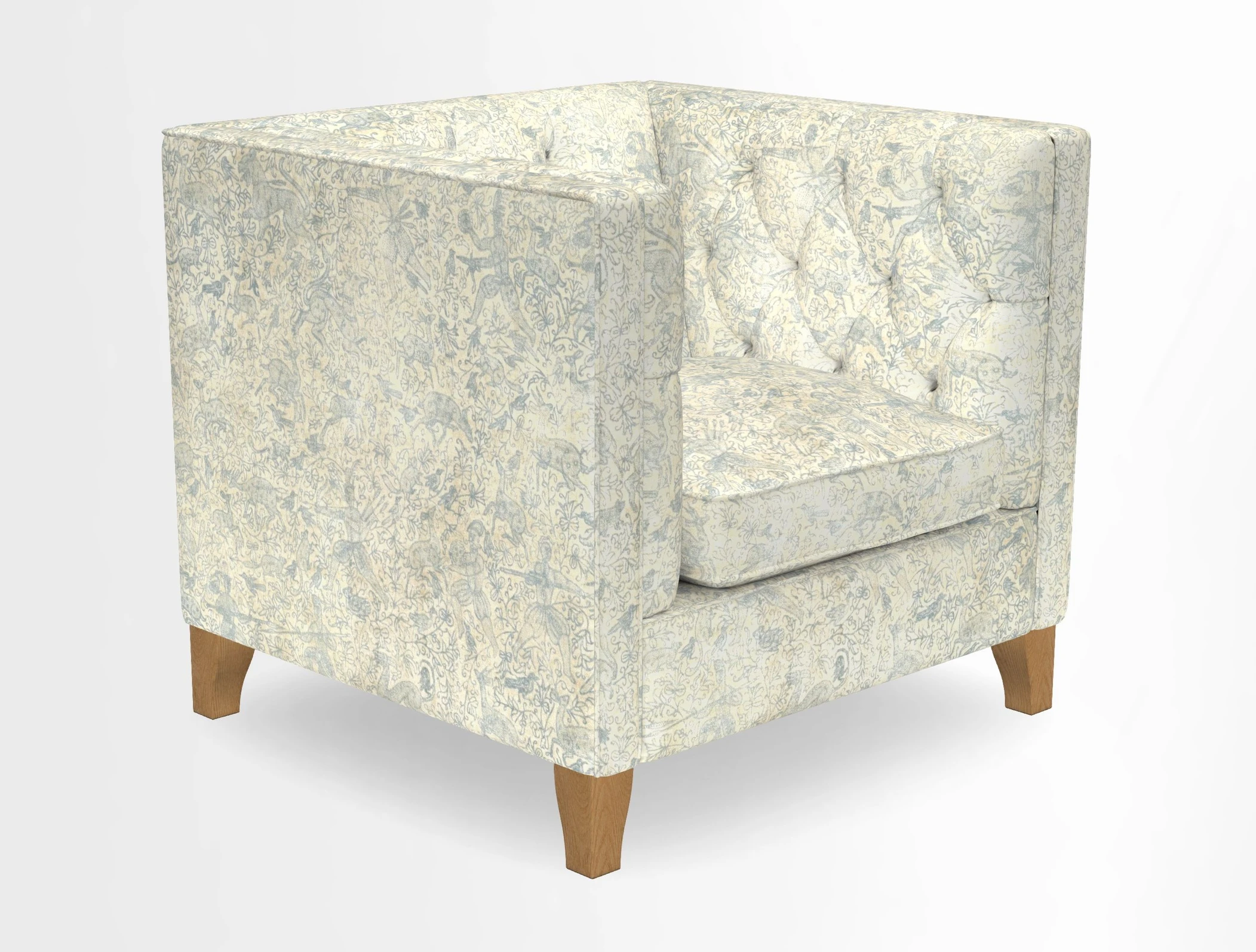 Haresfield Chair in Two Tone Plain Biscuit