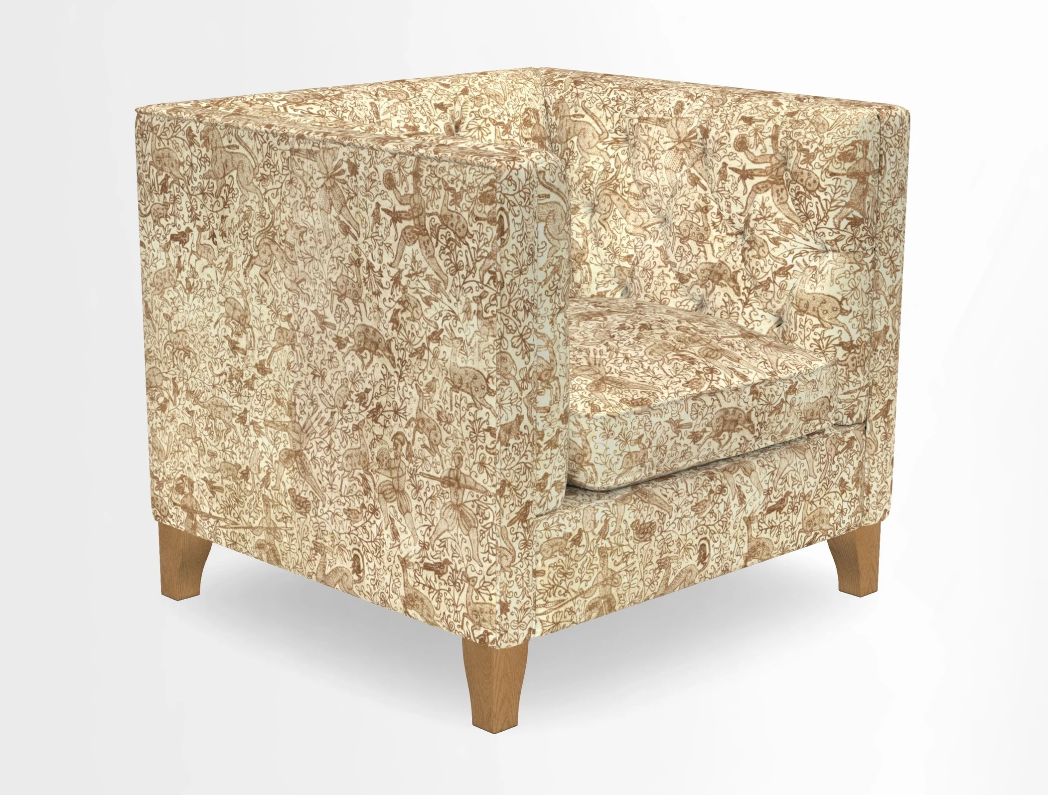 Haresfield Chair in Two Tone Plain Biscuit