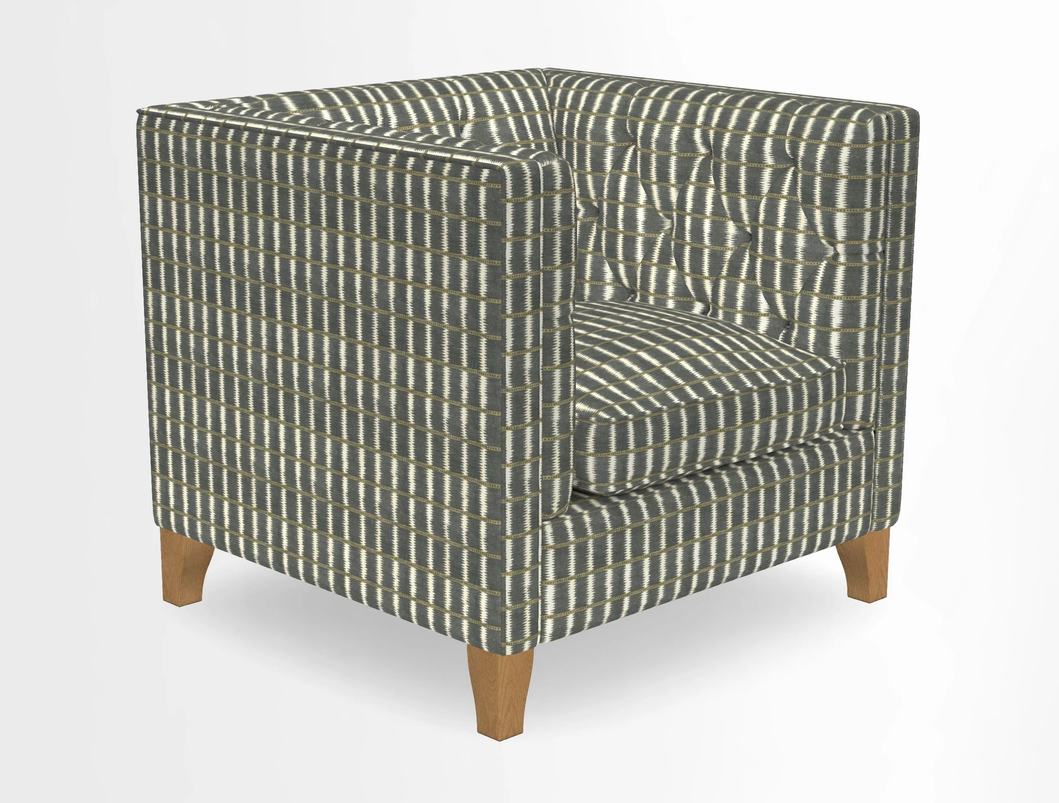 Haresfield Chair in Two Tone Plain Biscuit