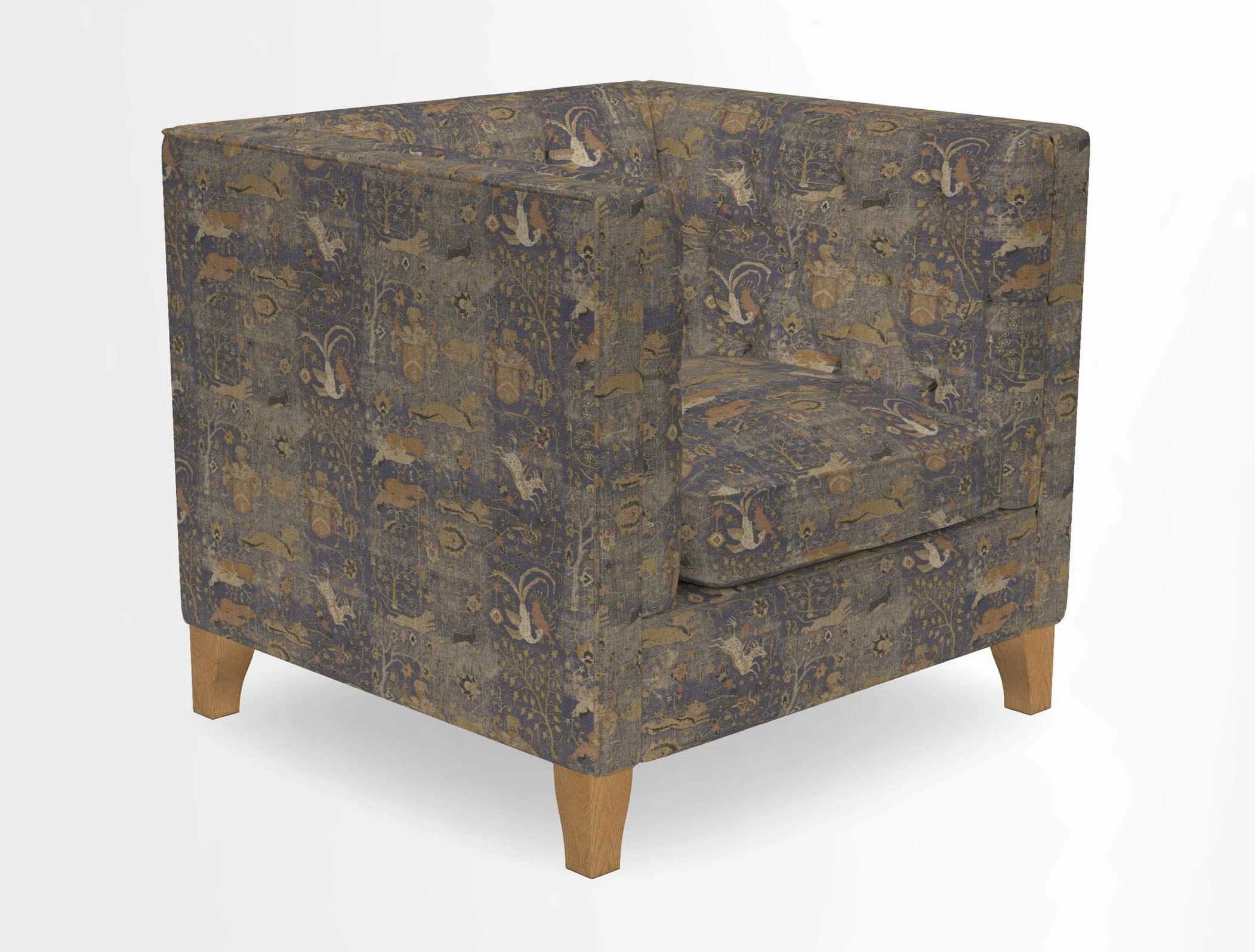Haresfield Chair in Two Tone Plain Biscuit