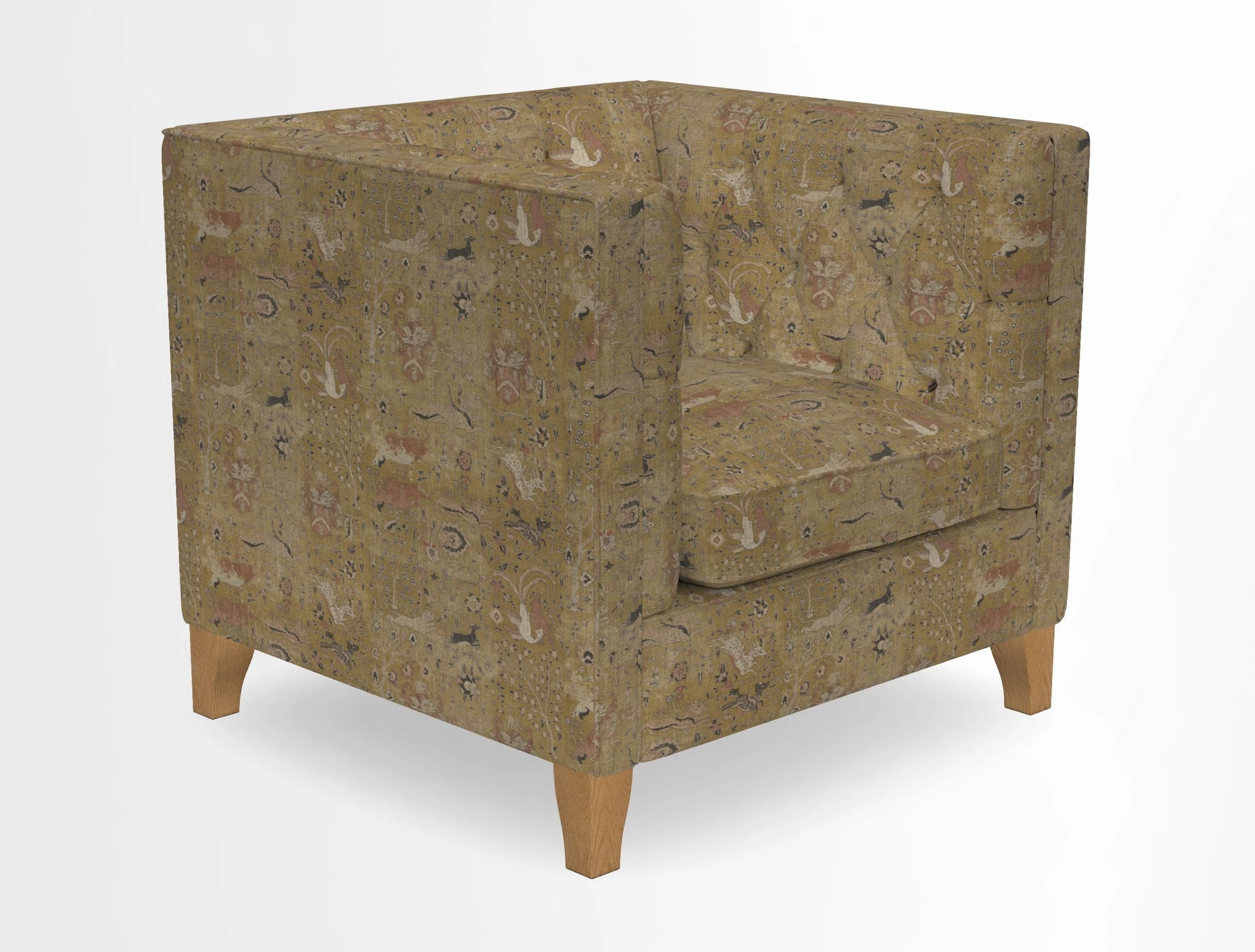 Haresfield Chair in Two Tone Plain Biscuit