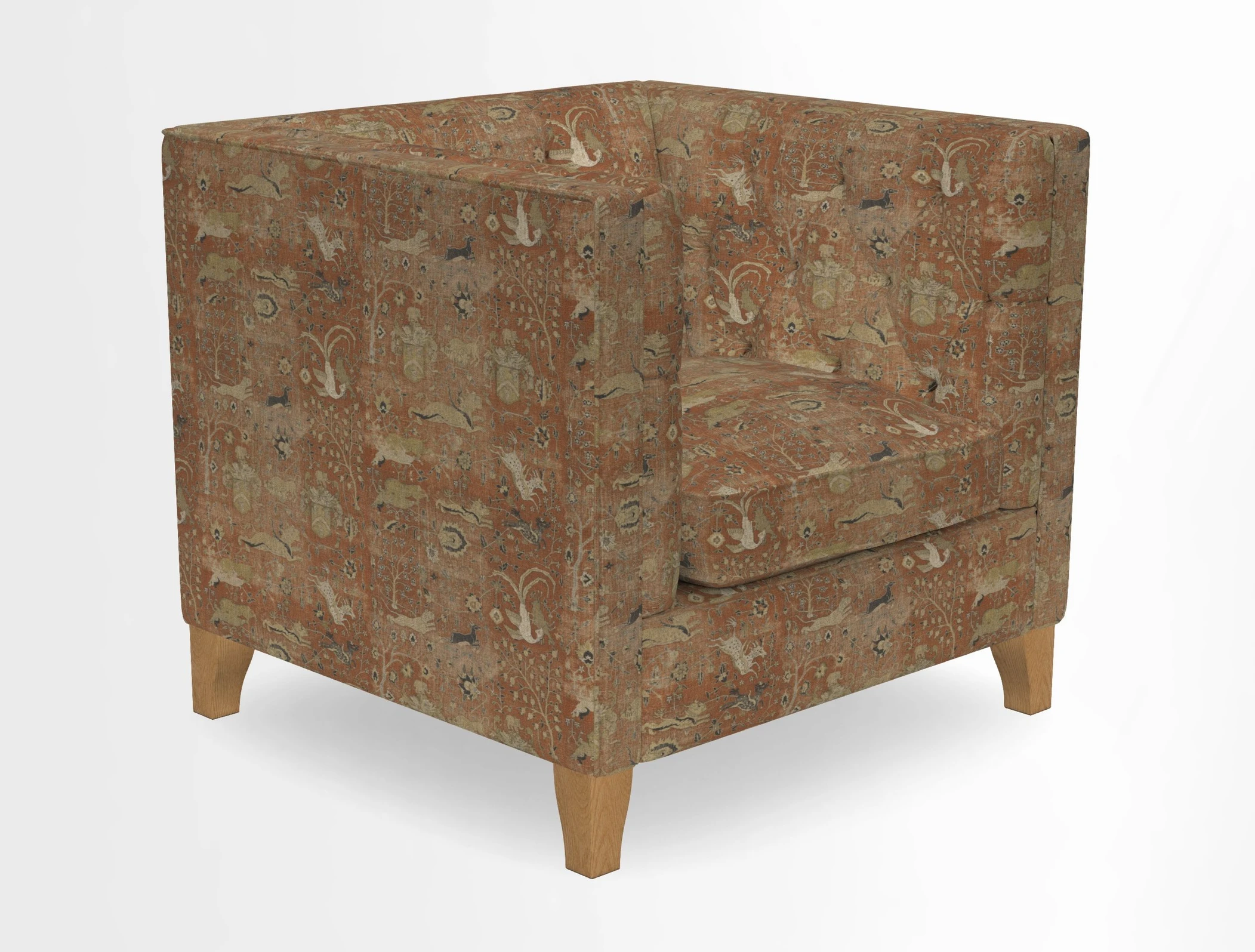 Haresfield Chair in Two Tone Plain Biscuit