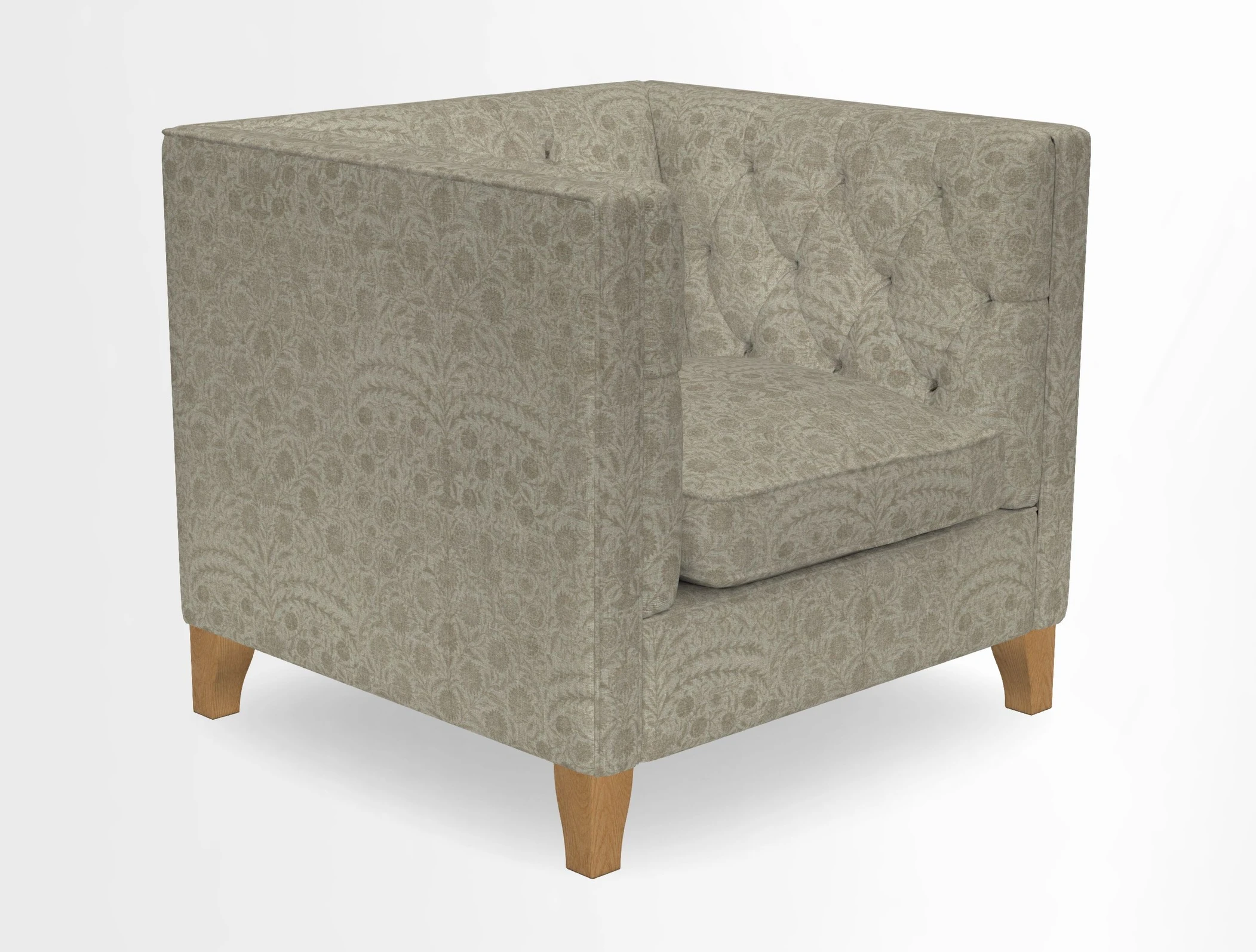 Haresfield Chair in Two Tone Plain Biscuit