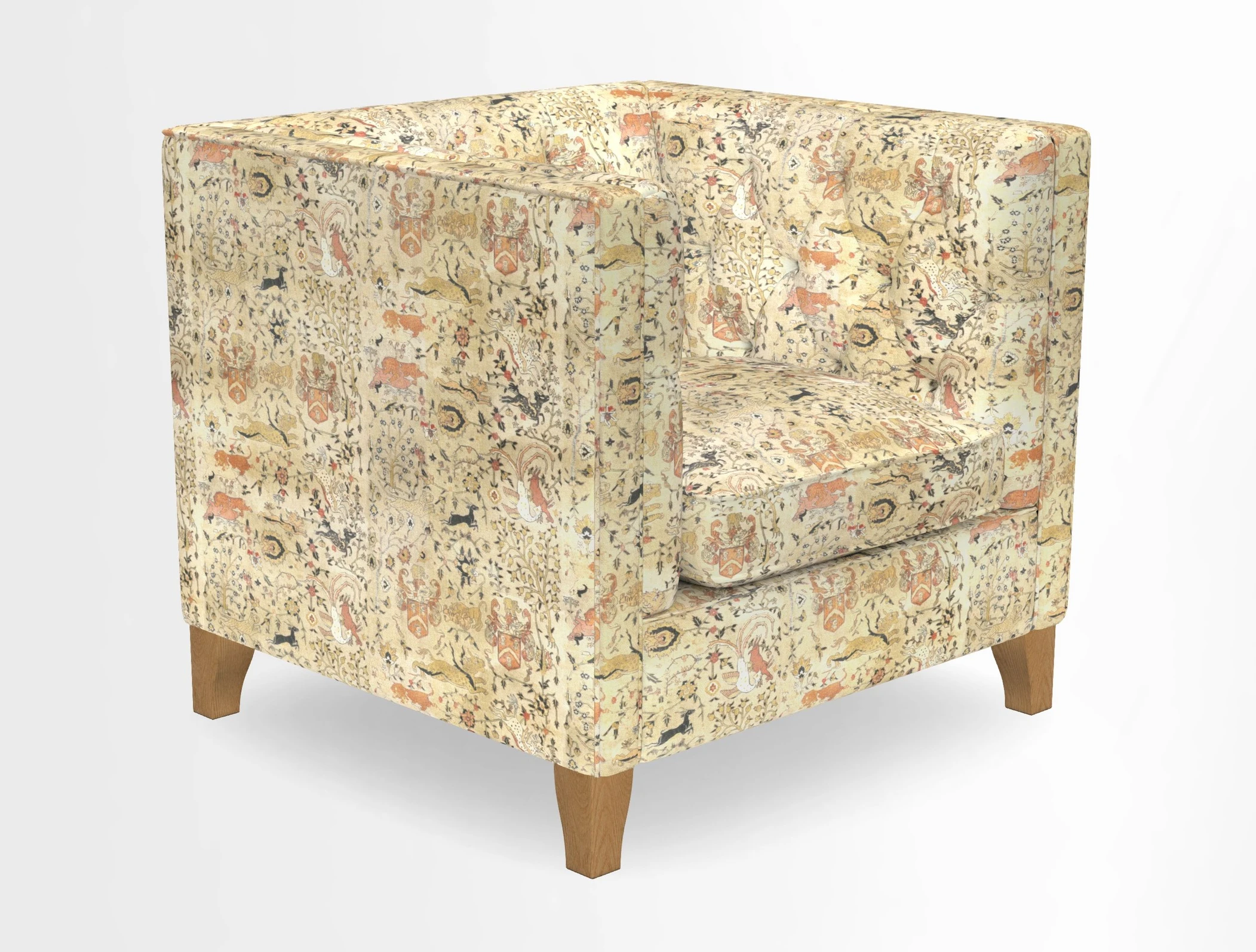 Haresfield Chair in Two Tone Plain Biscuit