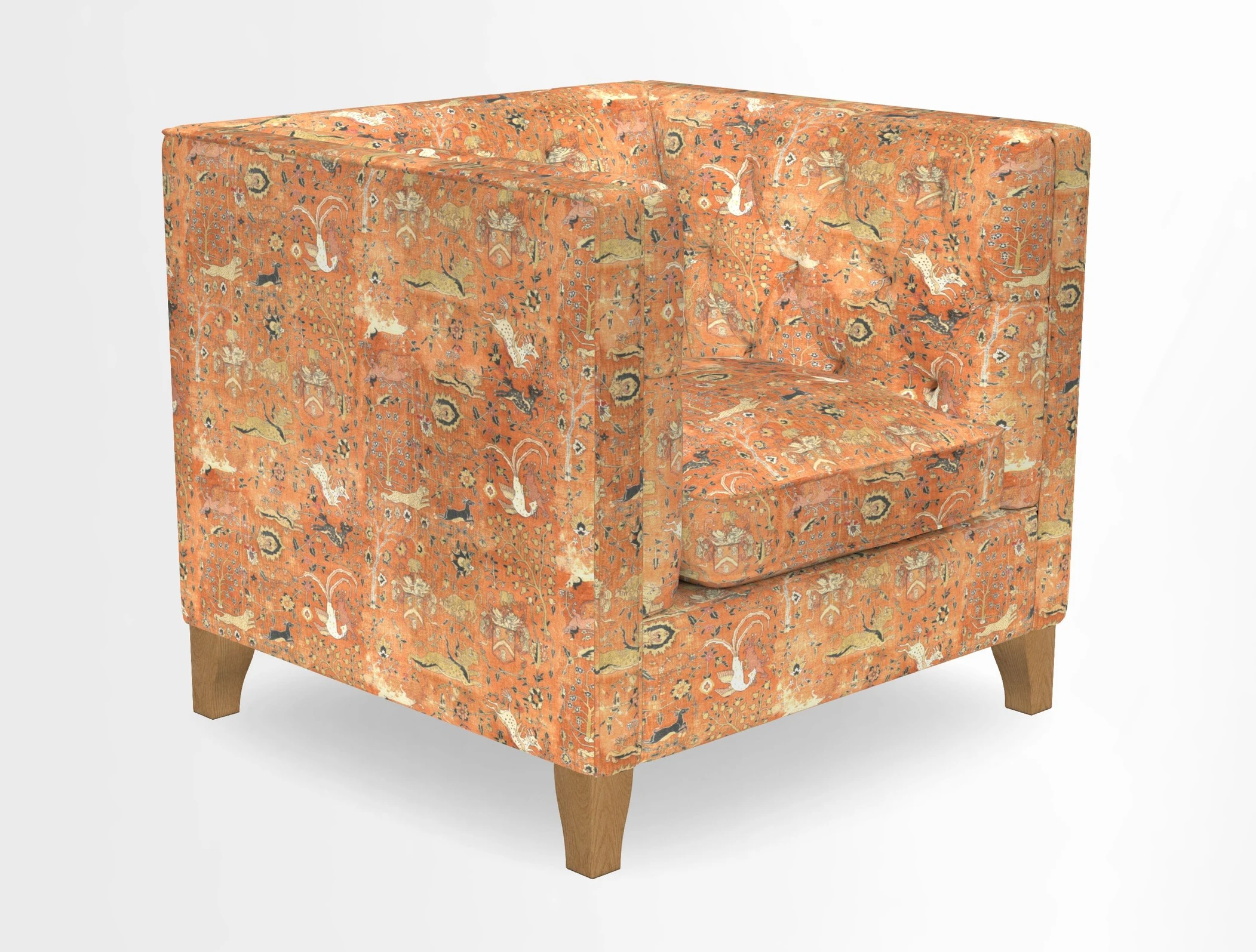 Haresfield Chair in Two Tone Plain Biscuit
