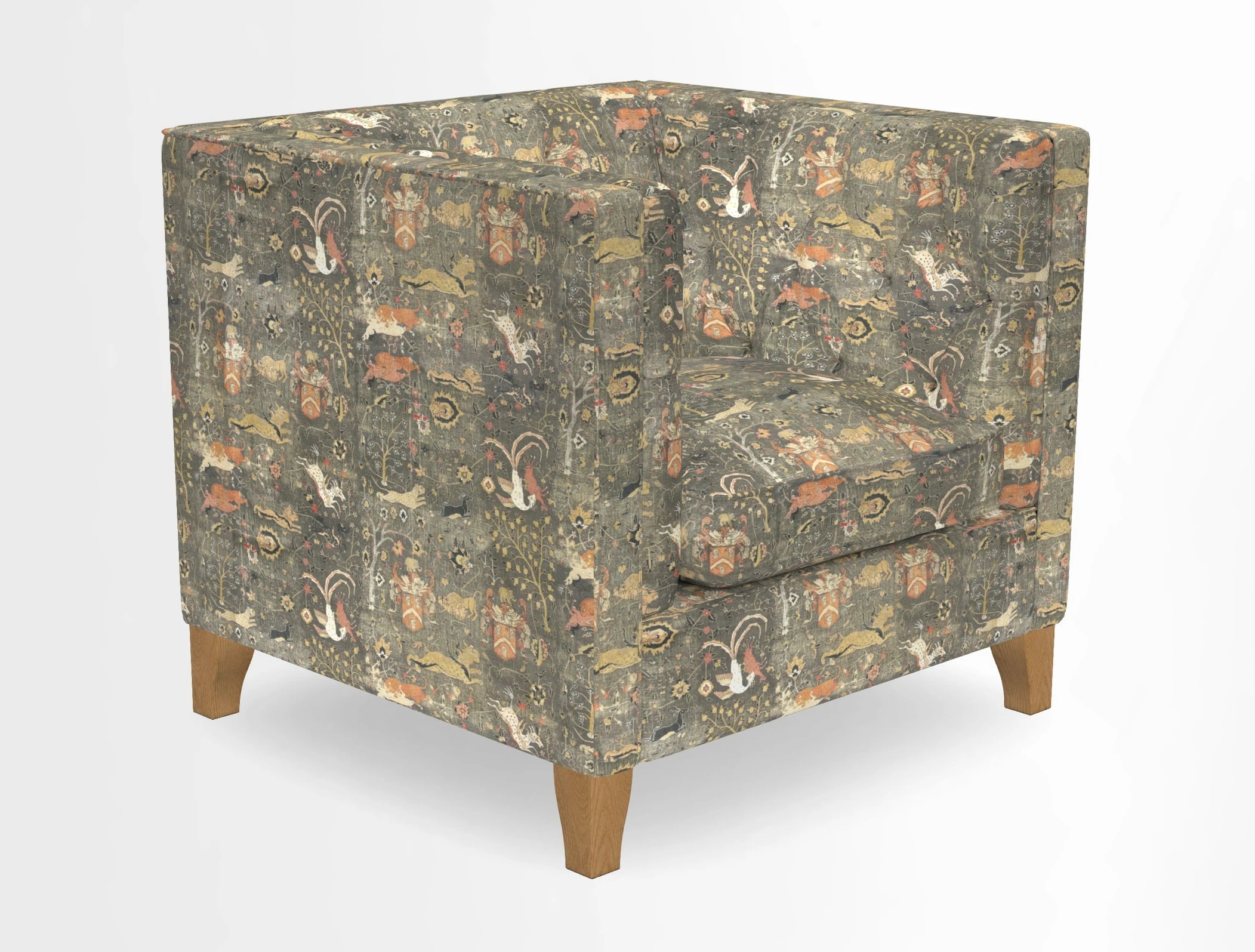 Haresfield Chair in Two Tone Plain Biscuit