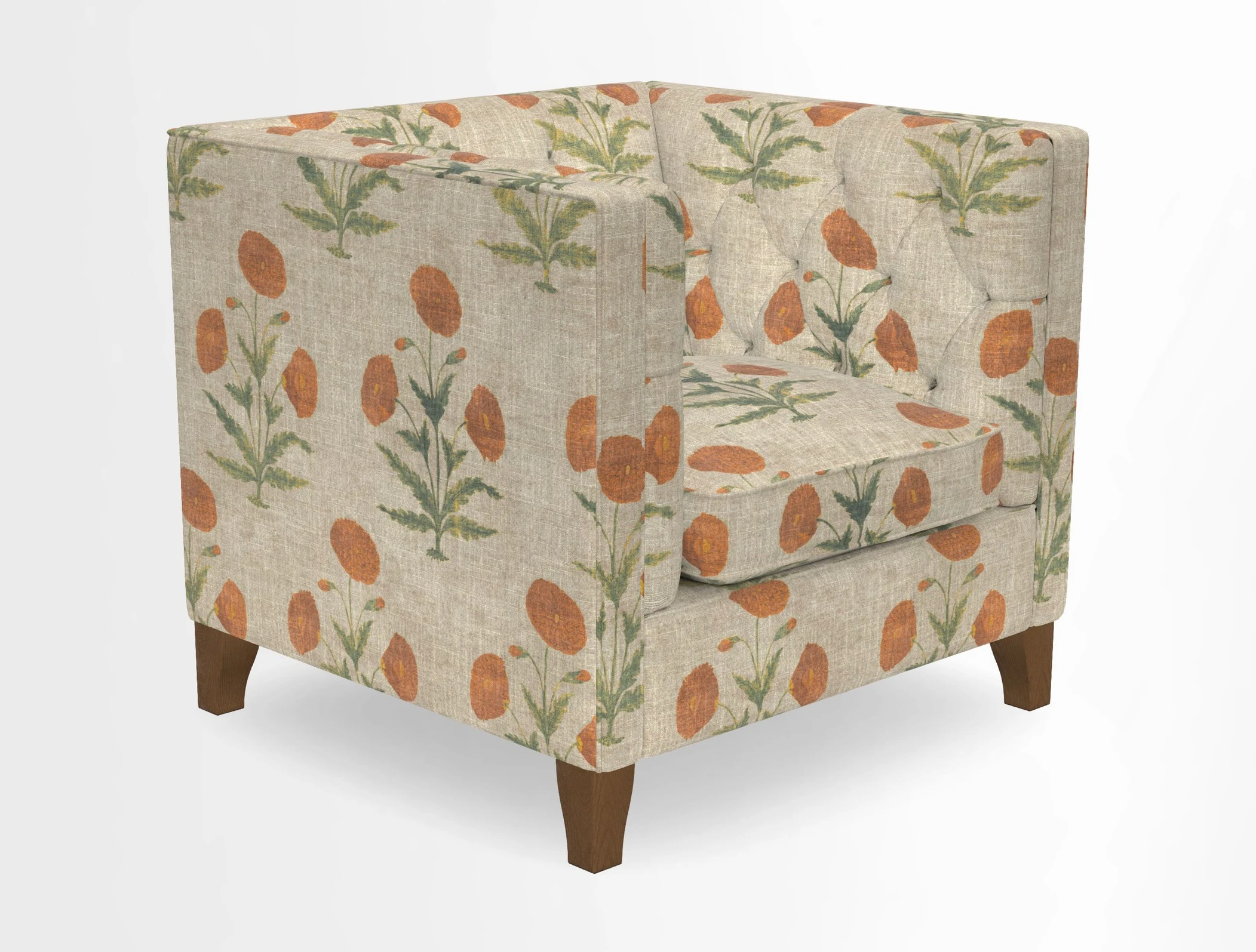 Haresfield Chair in Two Tone Plain Biscuit