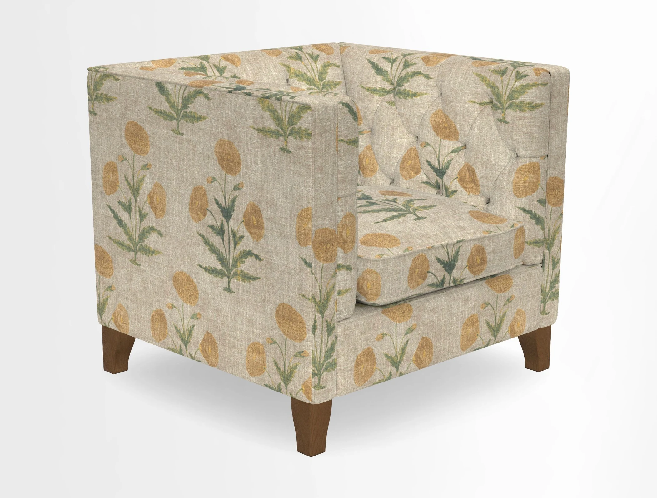 Haresfield Chair in Two Tone Plain Biscuit