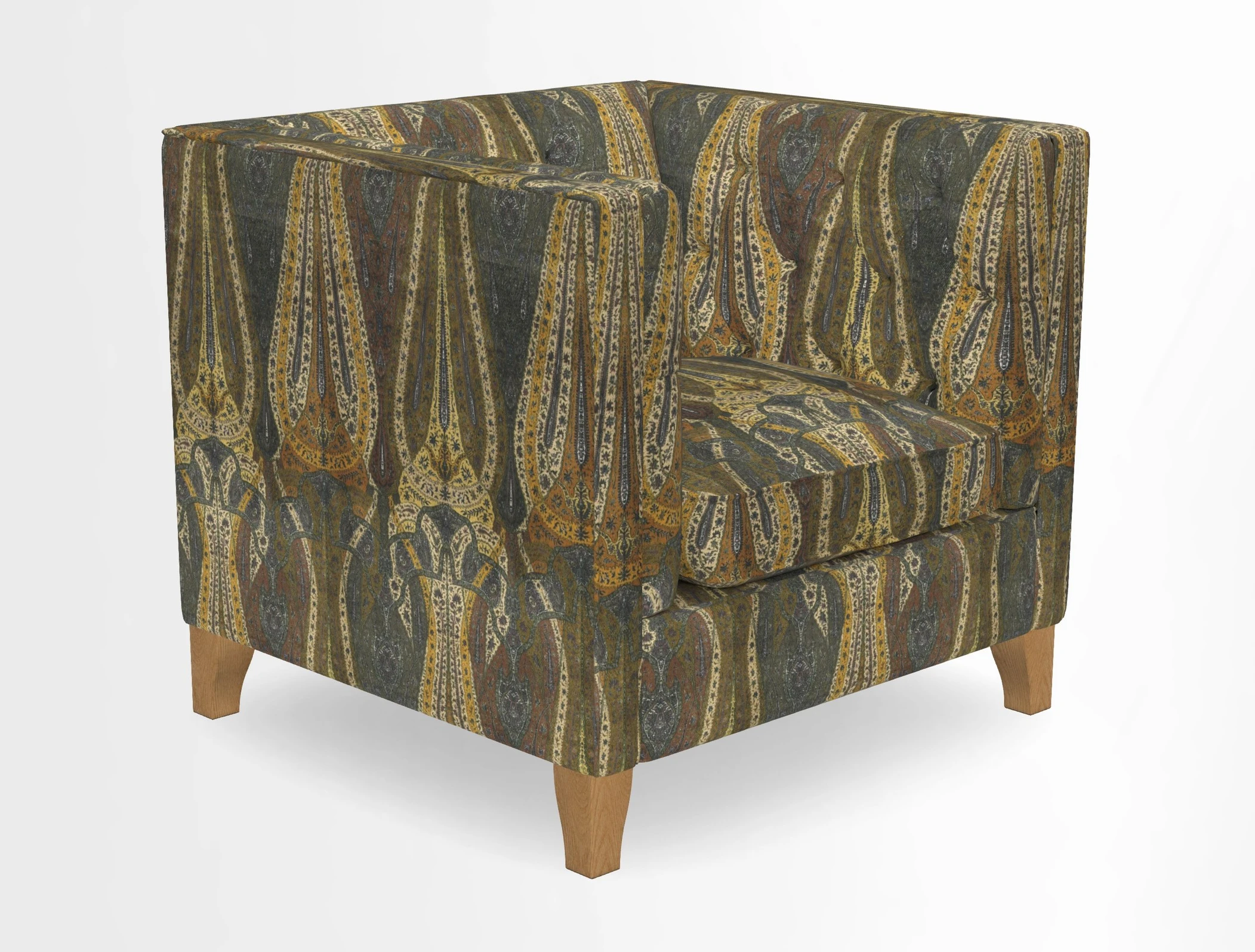 Haresfield Chair in Two Tone Plain Biscuit