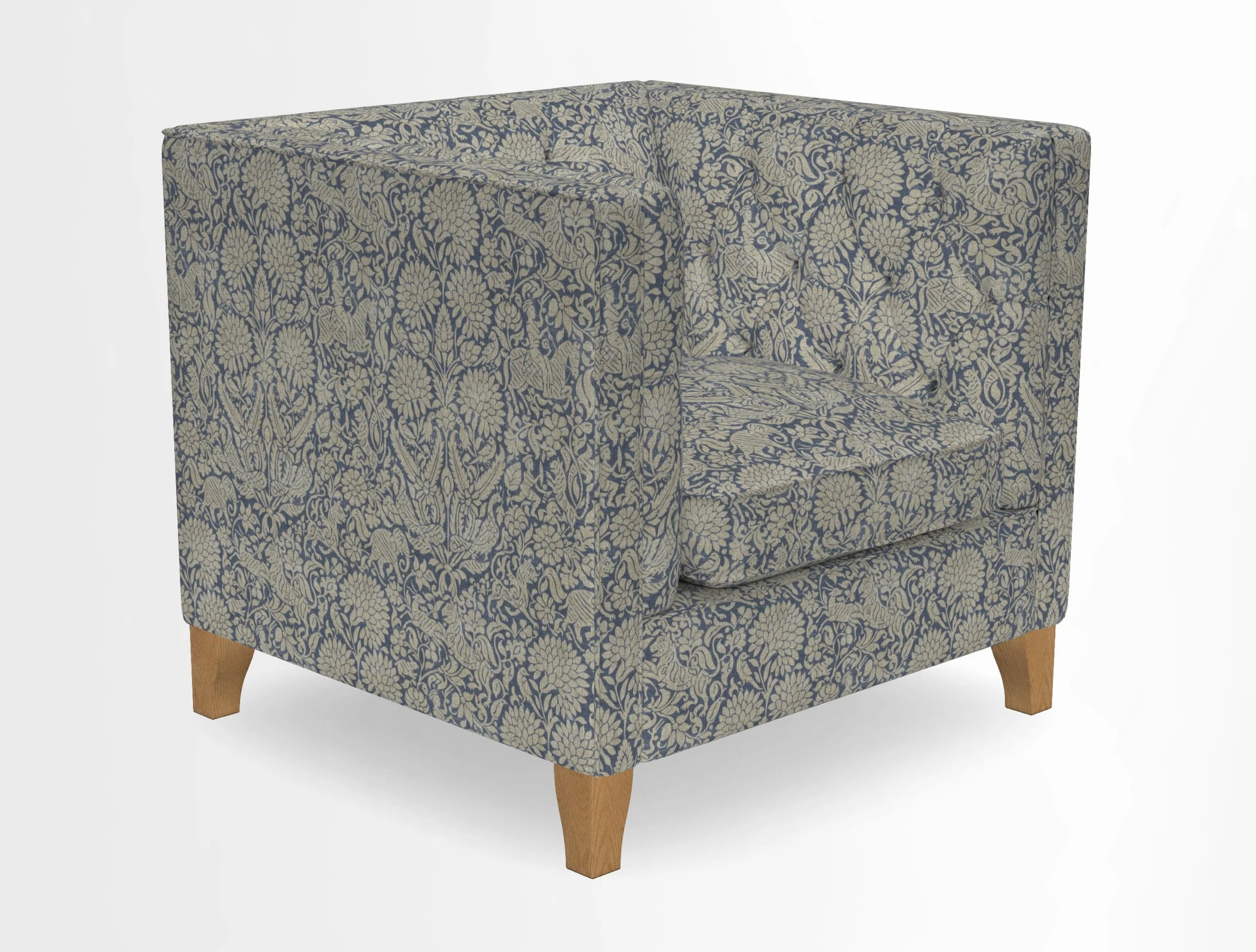 Haresfield Chair in Two Tone Plain Biscuit