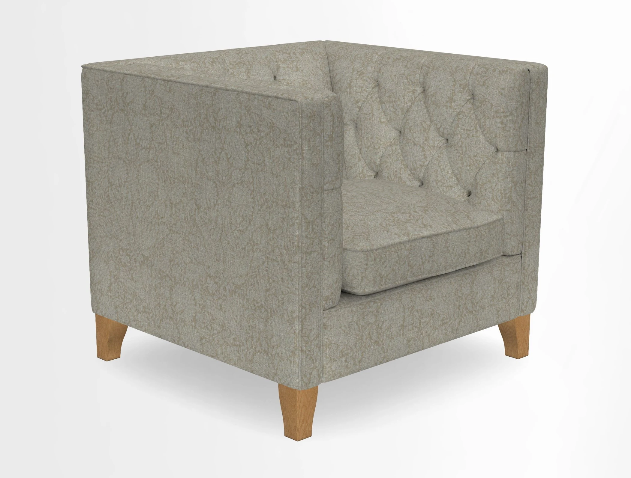 Haresfield Chair in Two Tone Plain Biscuit