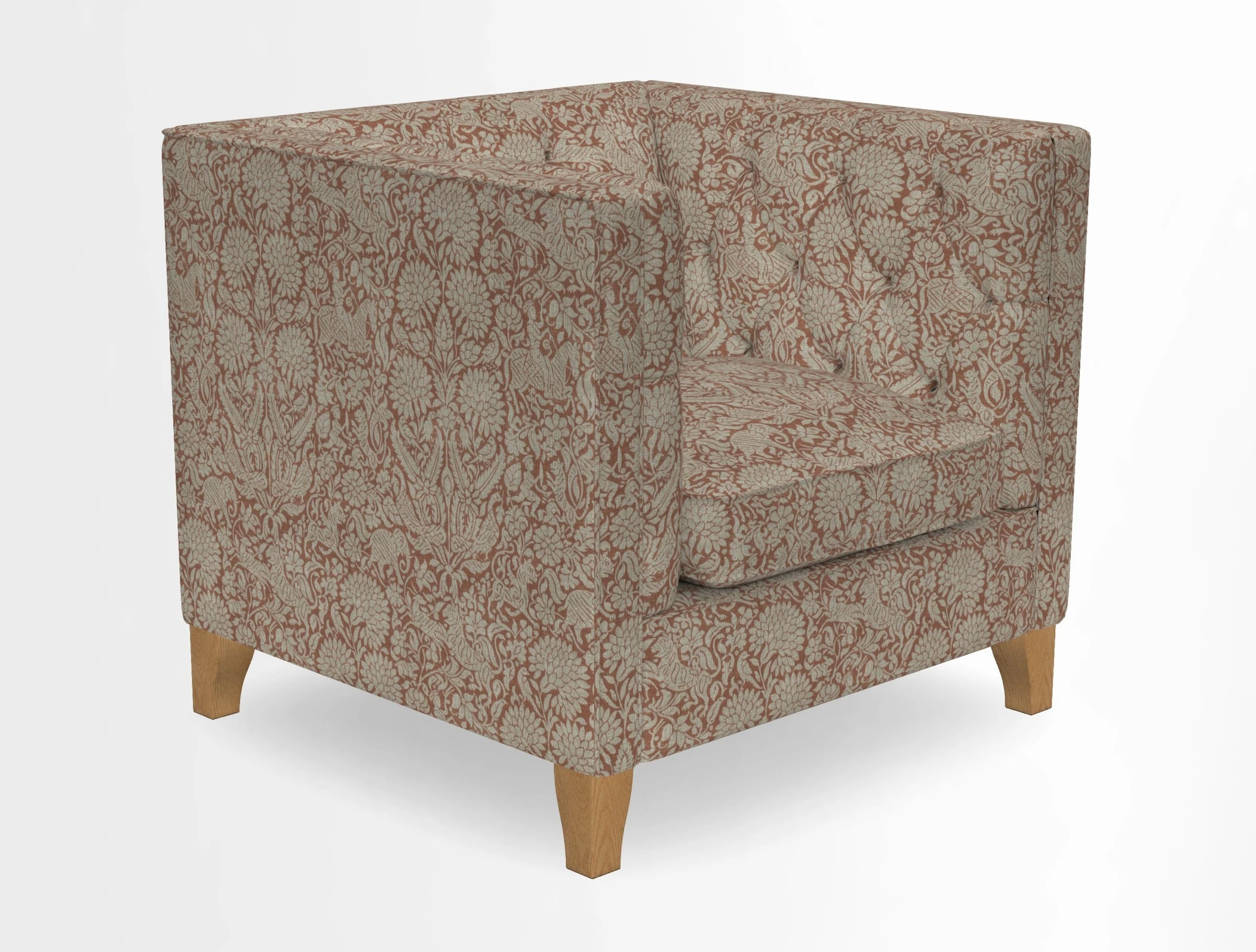 Haresfield Chair in Two Tone Plain Biscuit
