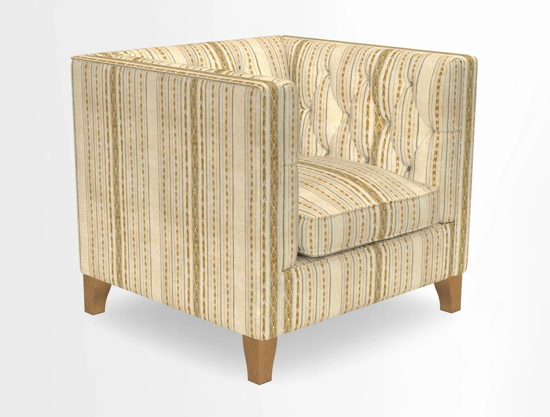 Haresfield Chair in Two Tone Plain Biscuit