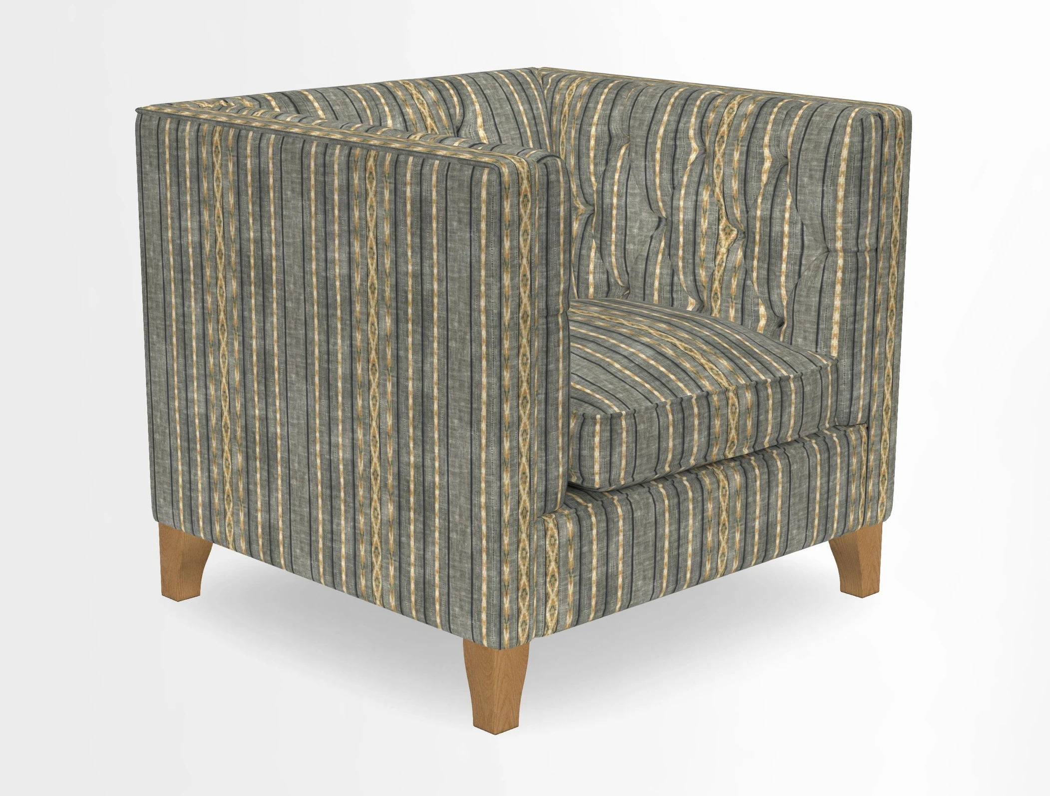Haresfield Chair in Two Tone Plain Biscuit