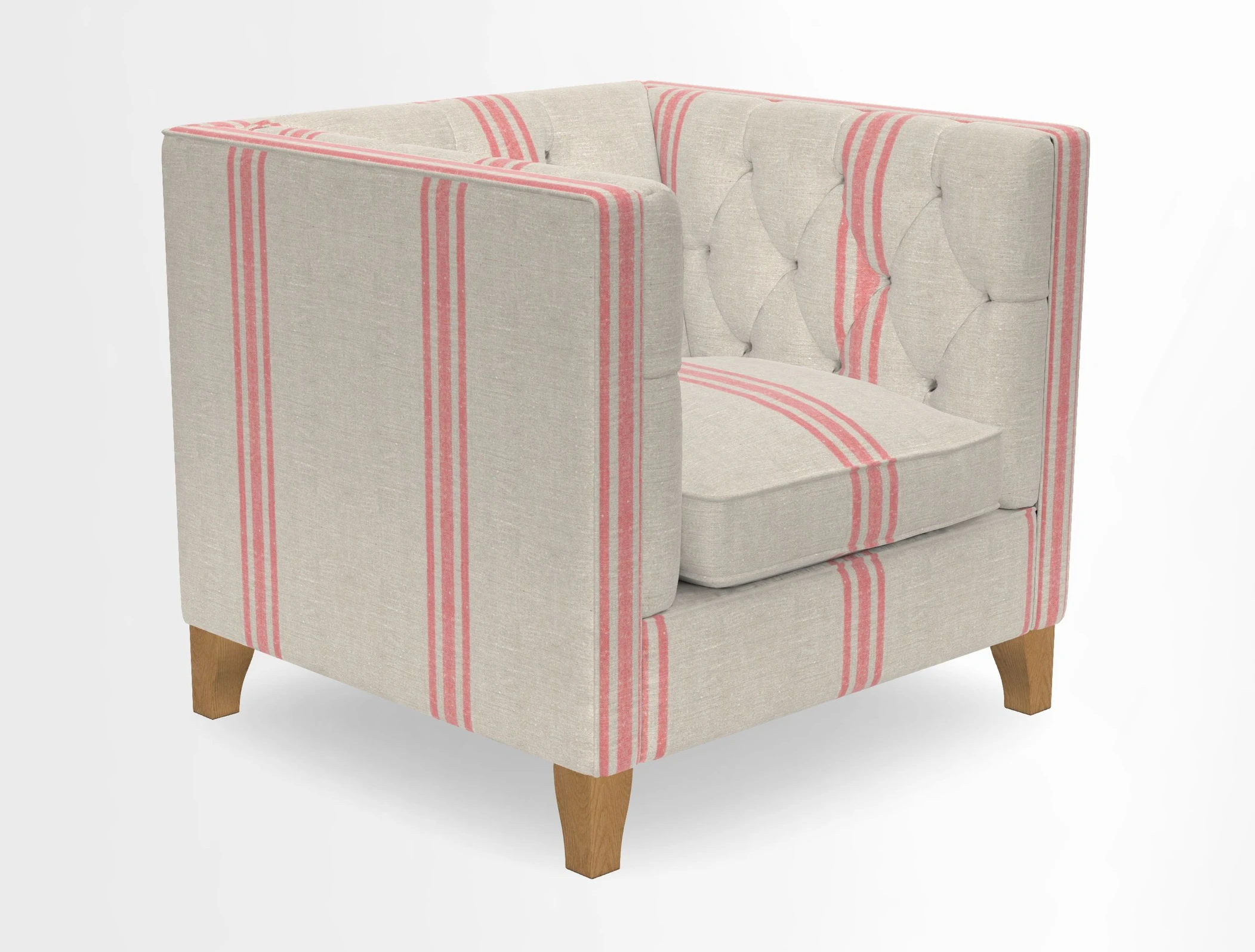 Haresfield Chair in Two Tone Plain Biscuit