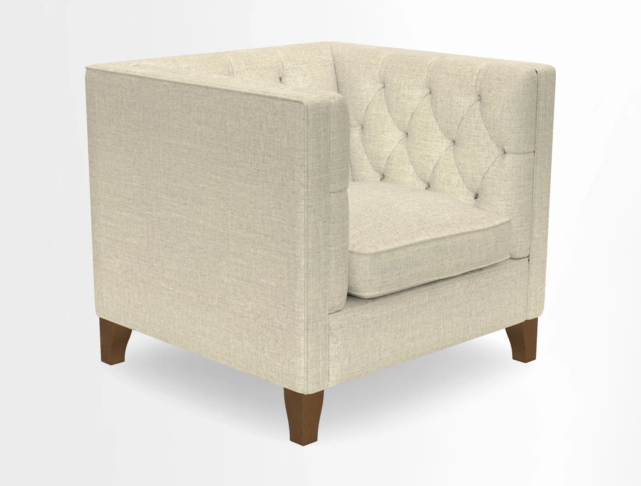 Haresfield Chair in Two Tone Plain Biscuit