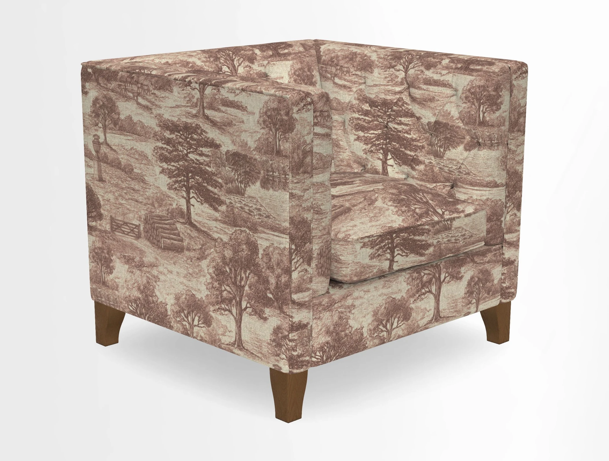 Haresfield Chair in Two Tone Plain Biscuit