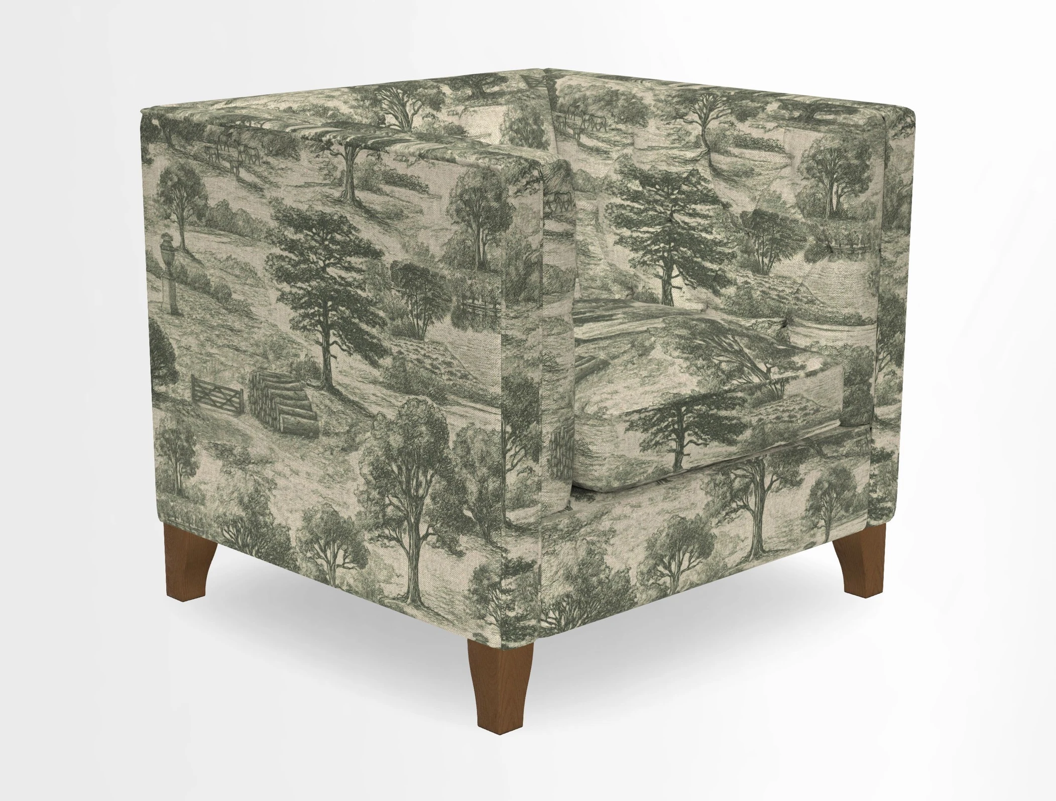 Haresfield Chair in Two Tone Plain Biscuit