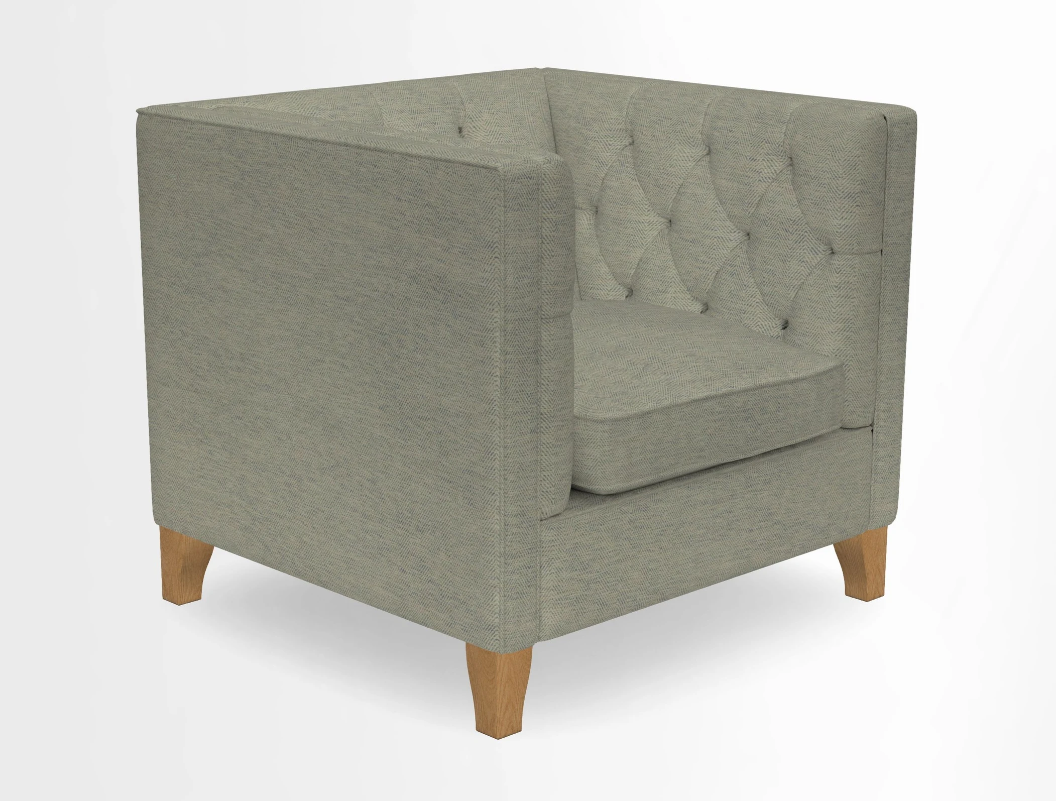 Haresfield Chair in Two Tone Plain Biscuit