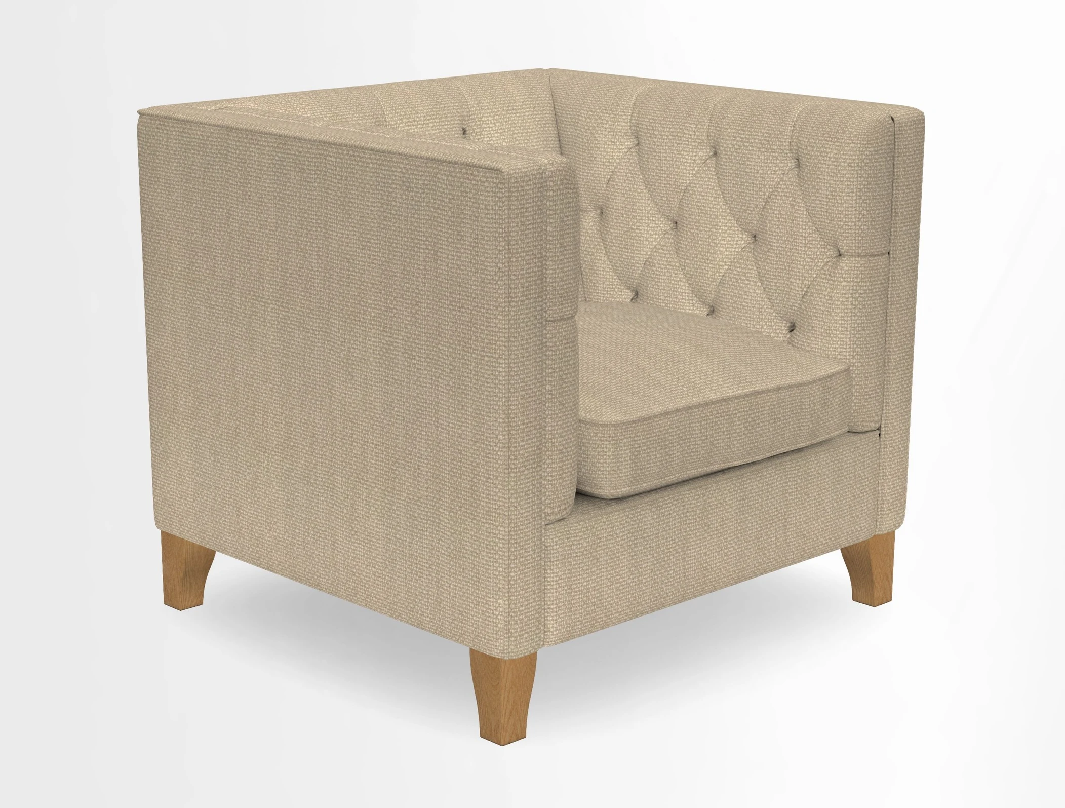 Haresfield Chair in Two Tone Plain Biscuit