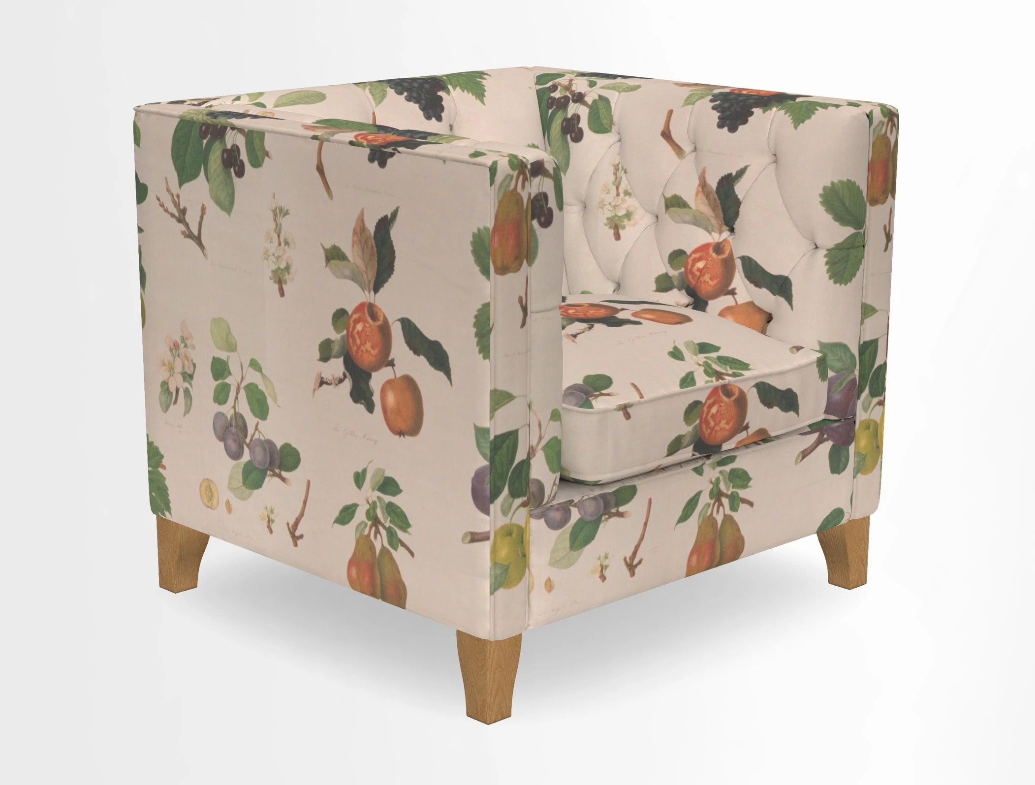 Haresfield Chair in Two Tone Plain Biscuit