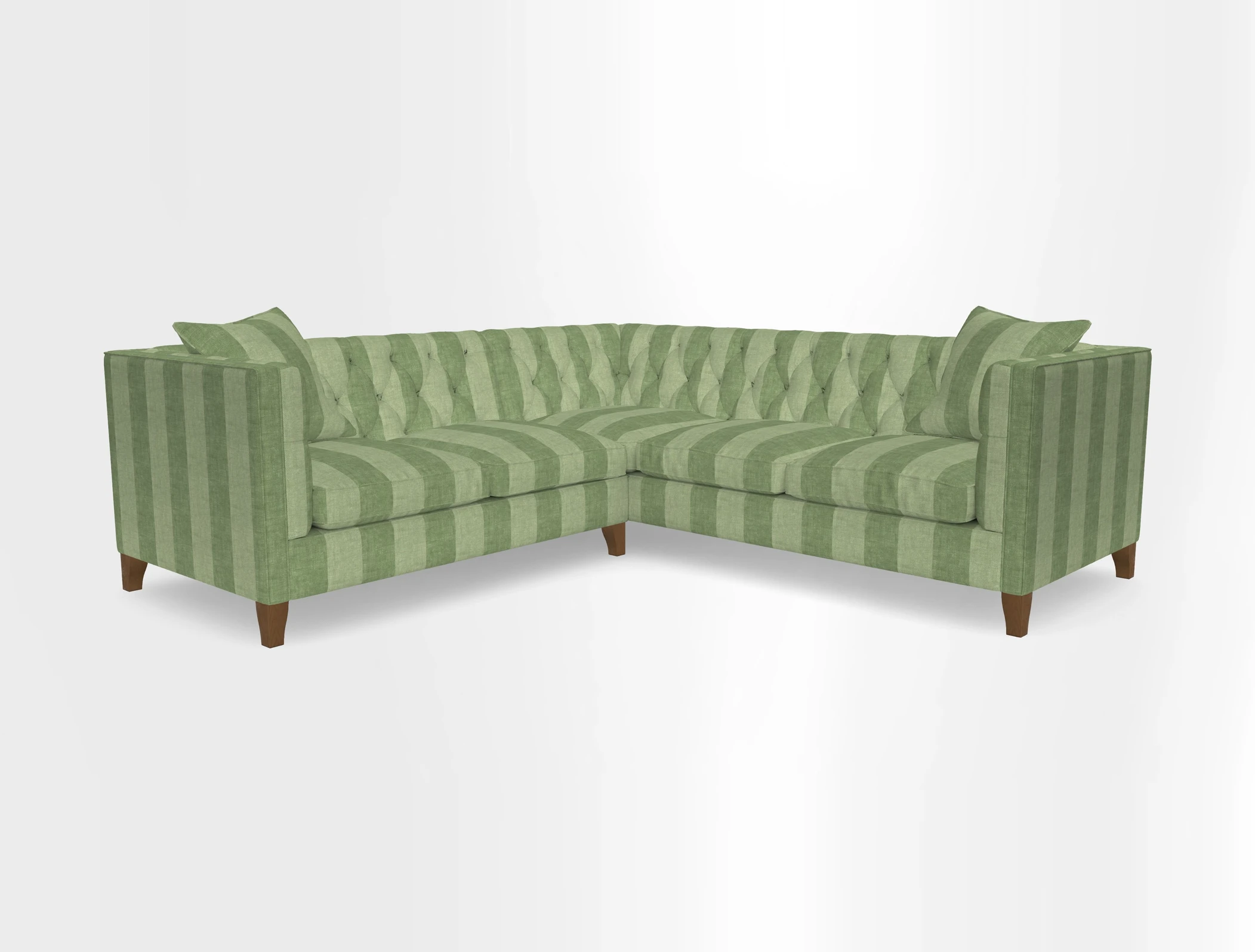 Haresfield Corner Sofa in Two Tone Plain Biscuit