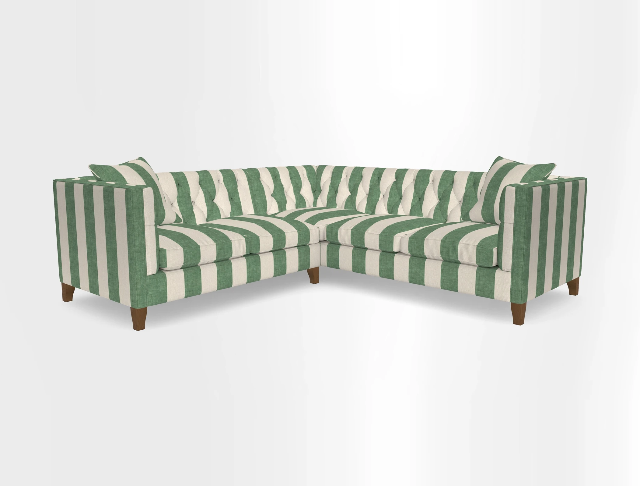 Haresfield Corner Sofa in Two Tone Plain Biscuit