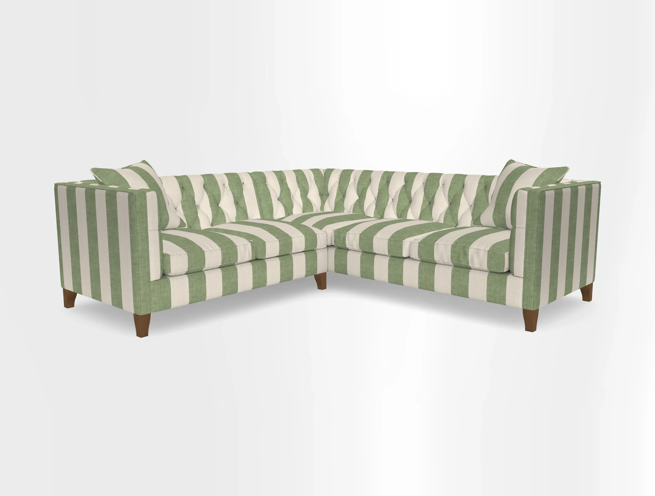 Haresfield Corner Sofa in Two Tone Plain Biscuit