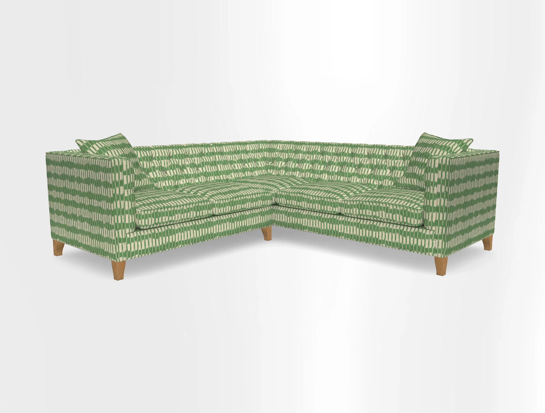 Haresfield Corner Sofa in Two Tone Plain Biscuit