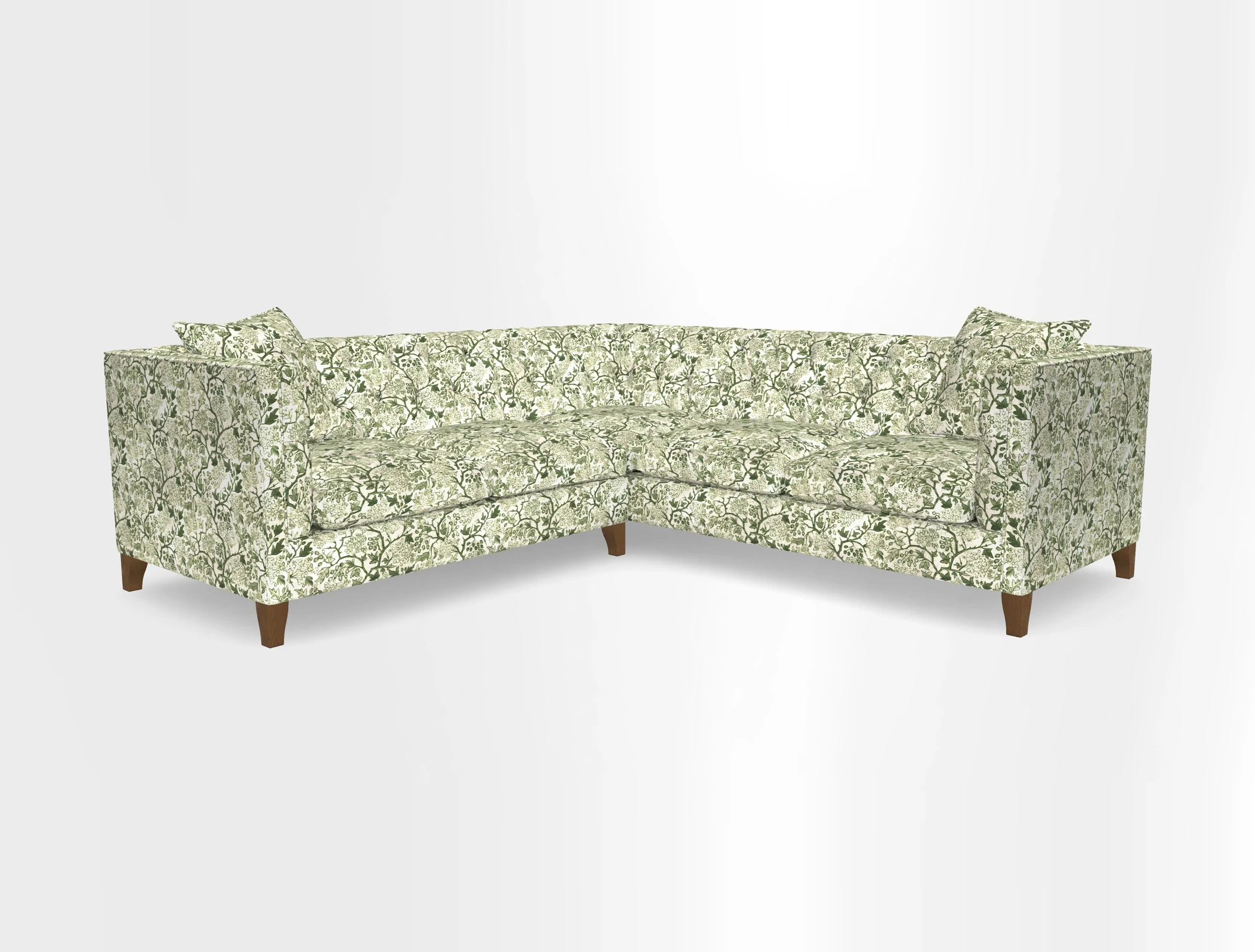 Haresfield Corner Sofa in Two Tone Plain Biscuit