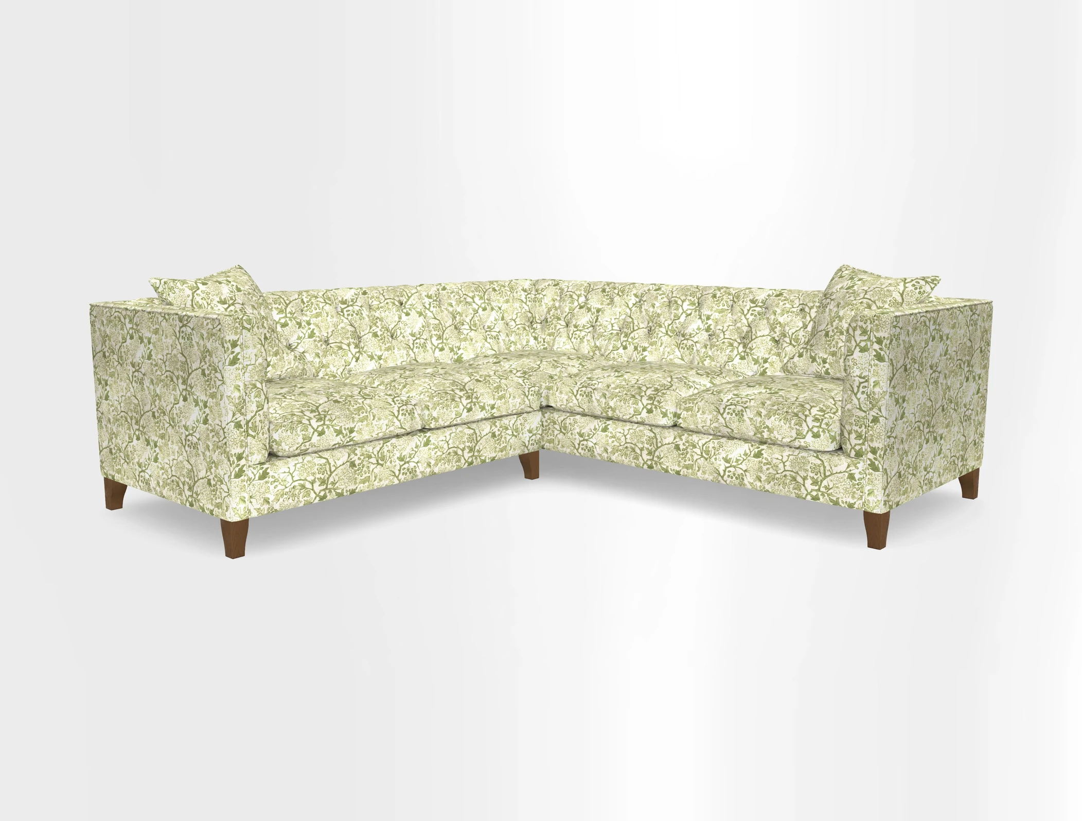 Haresfield Corner Sofa in Two Tone Plain Biscuit