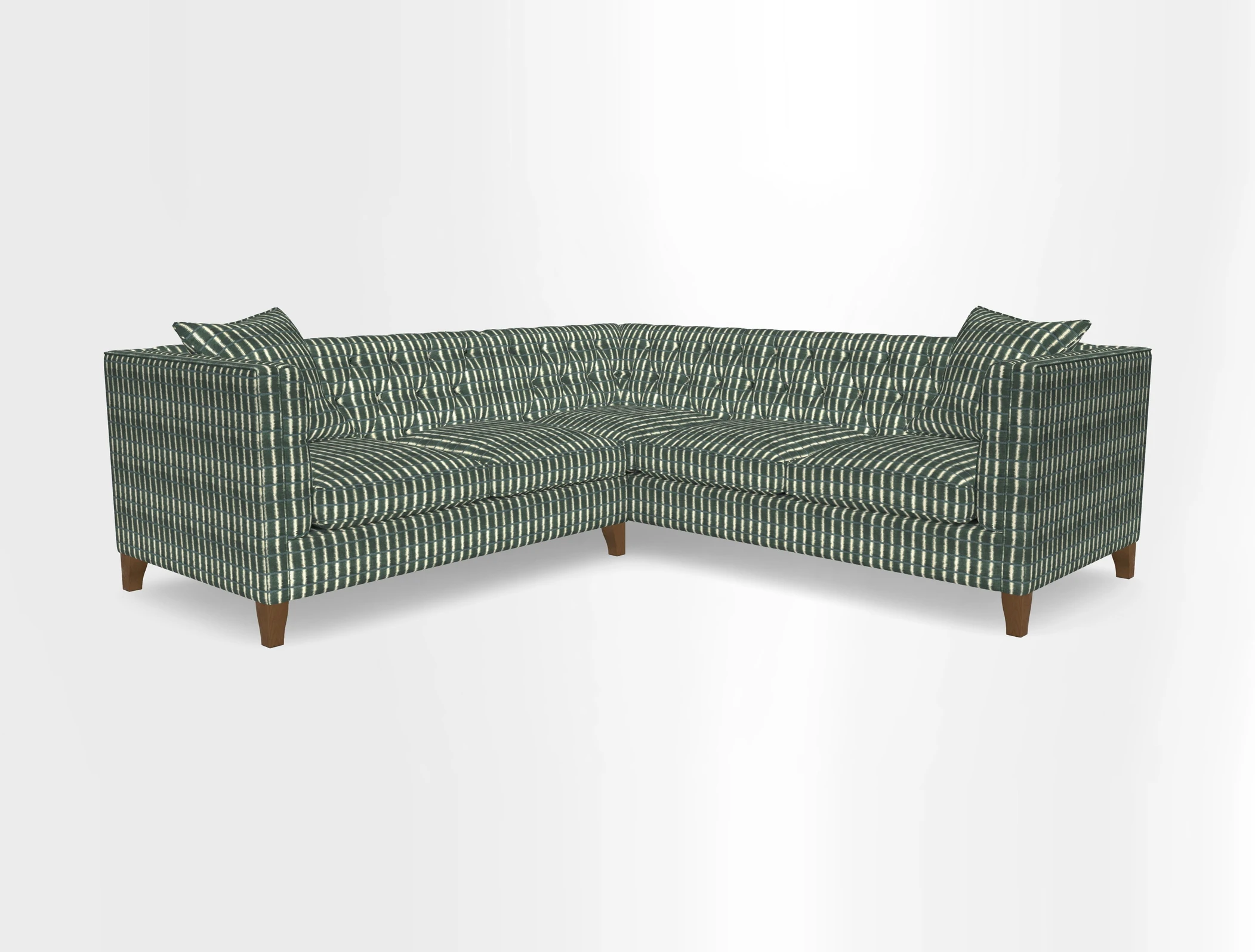 Haresfield Corner Sofa in Two Tone Plain Biscuit