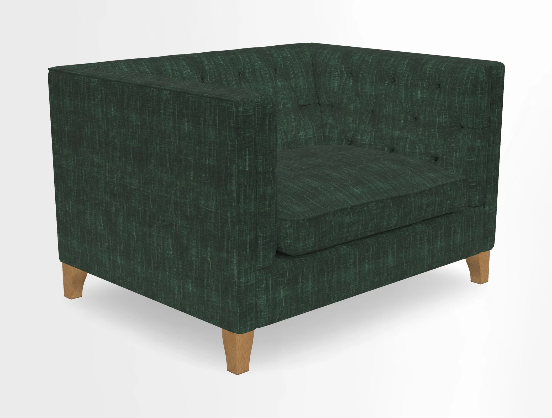 Haresfield Snuggler Dipped Arms in Mohair Lichen Seat Cushion in RHS Gertrude Jekyll Meadow Flower Olive and Scatters in RHS Gertrude Jekyll Folklore Olive