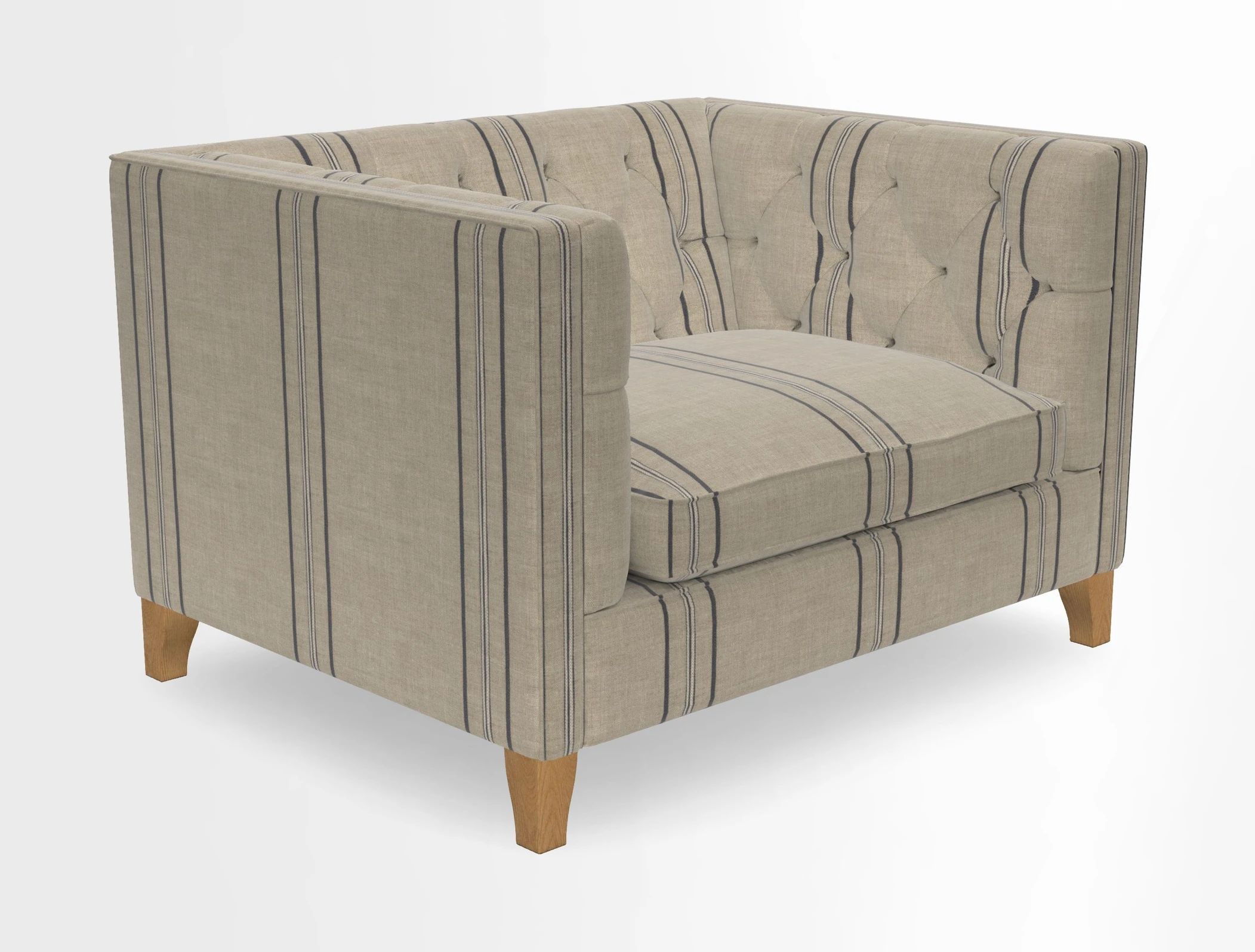 Haresfield Snuggler Dipped Arms in Mohair Lichen Seat Cushion in RHS Gertrude Jekyll Meadow Flower Olive and Scatters in RHS Gertrude Jekyll Folklore Olive