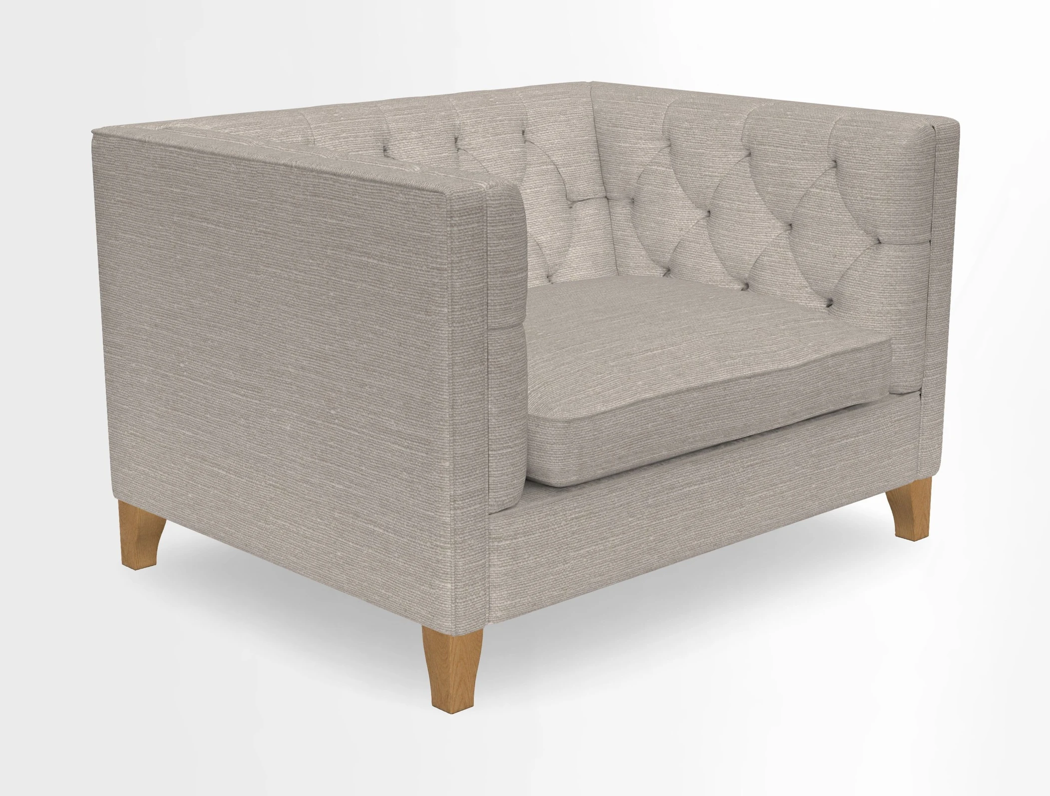 Haresfield Snuggler Dipped Arms in Mohair Lichen Seat Cushion in RHS Gertrude Jekyll Meadow Flower Olive and Scatters in RHS Gertrude Jekyll Folklore Olive
