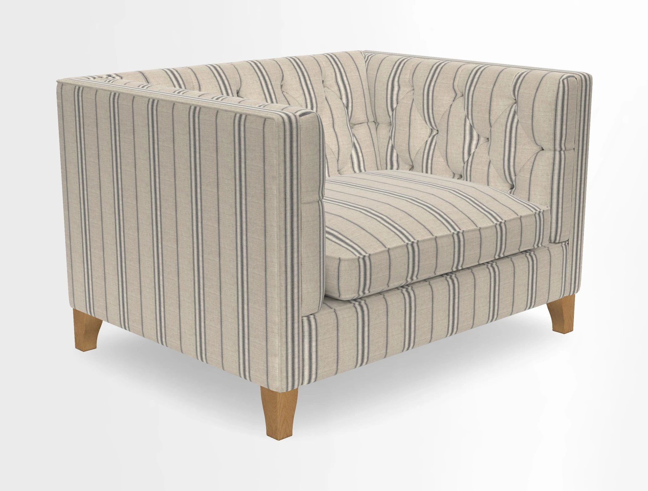 Haresfield Snuggler Dipped Arms in Mohair Lichen Seat Cushion in RHS Gertrude Jekyll Meadow Flower Olive and Scatters in RHS Gertrude Jekyll Folklore Olive