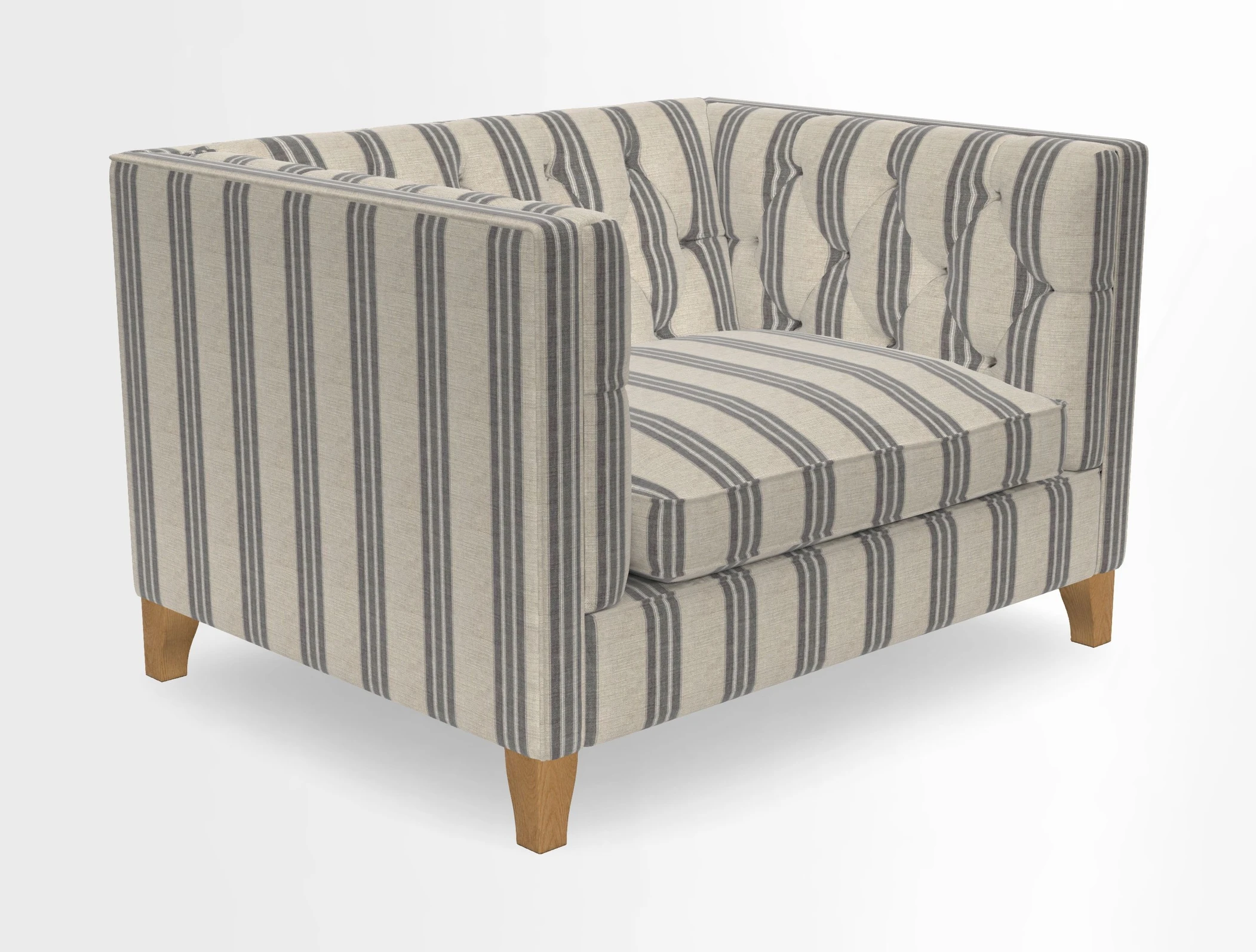 Haresfield Snuggler Dipped Arms in Mohair Lichen Seat Cushion in RHS Gertrude Jekyll Meadow Flower Olive and Scatters in RHS Gertrude Jekyll Folklore Olive