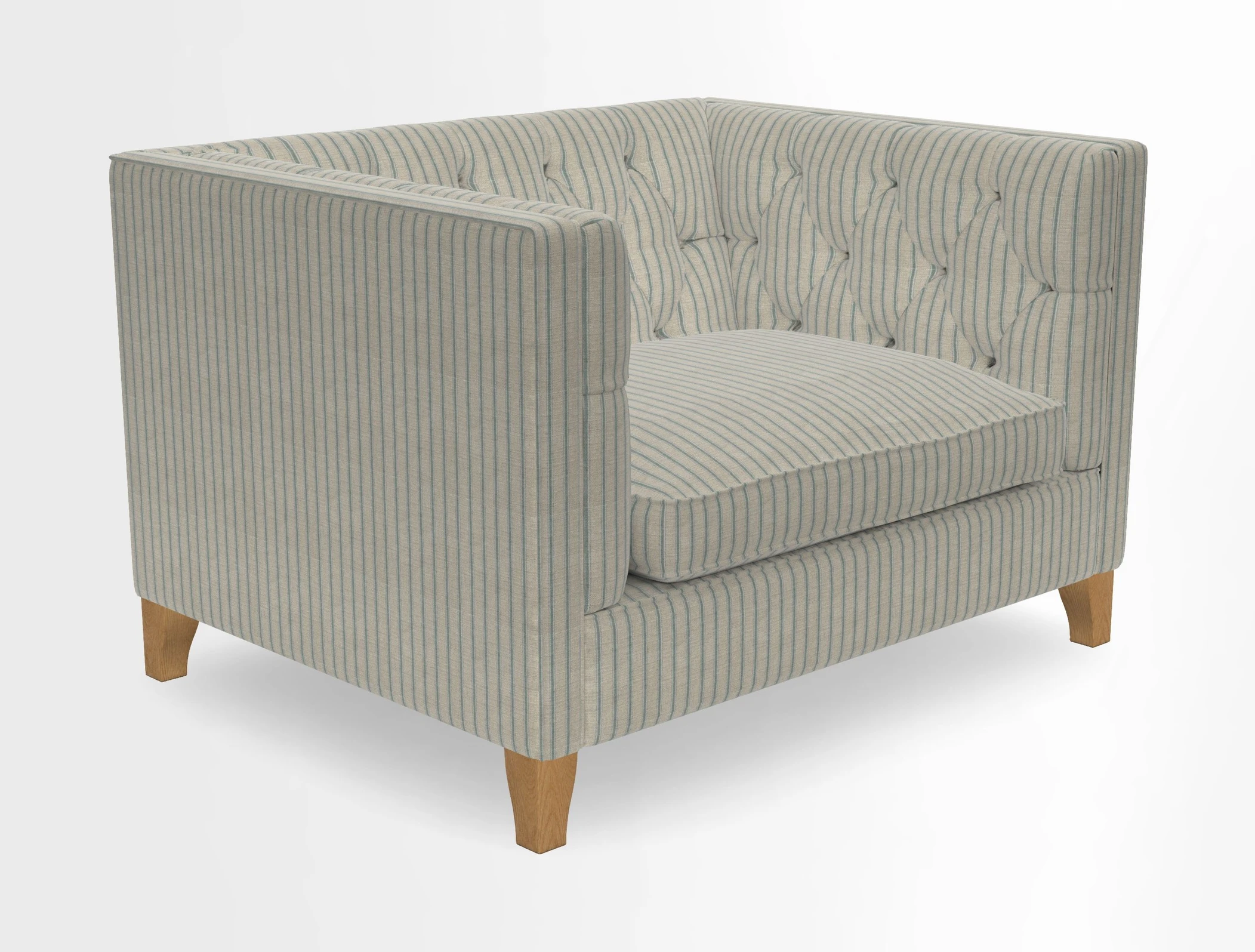 Haresfield Snuggler Dipped Arms in Mohair Lichen Seat Cushion in RHS Gertrude Jekyll Meadow Flower Olive and Scatters in RHS Gertrude Jekyll Folklore Olive