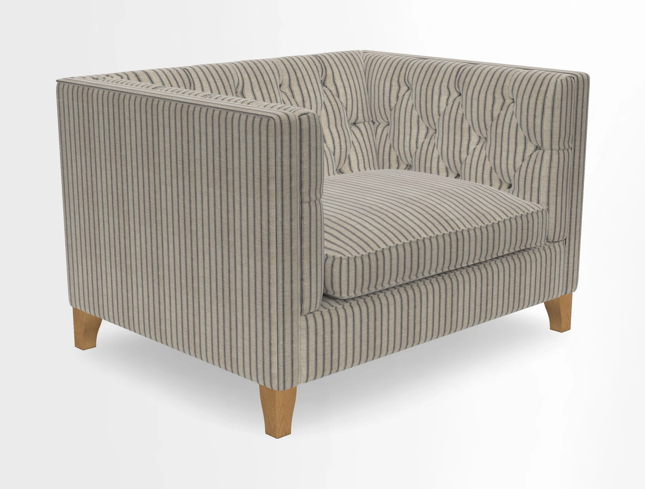 Haresfield Snuggler Dipped Arms in Mohair Lichen Seat Cushion in RHS Gertrude Jekyll Meadow Flower Olive and Scatters in RHS Gertrude Jekyll Folklore Olive