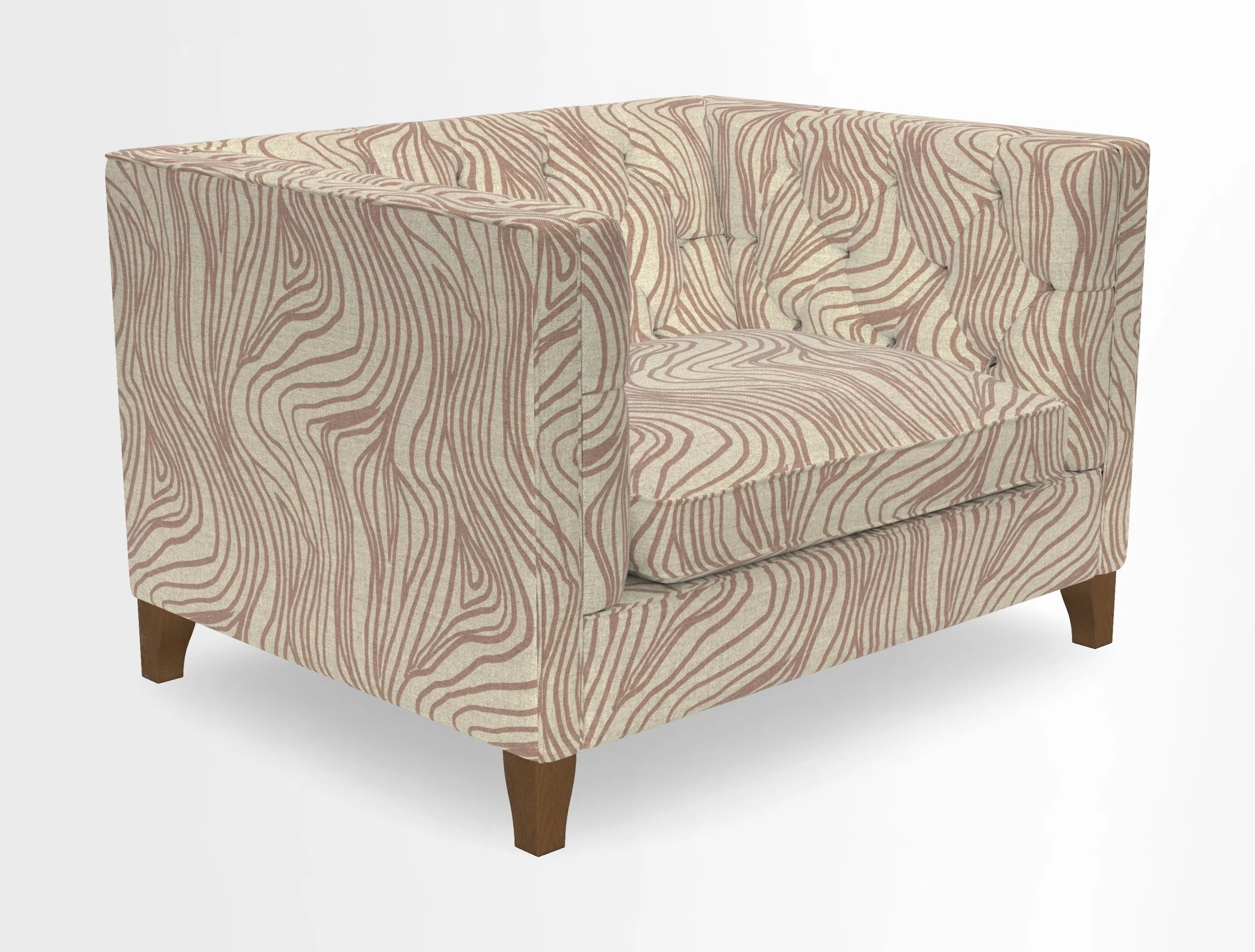 Haresfield Snuggler Dipped Arms in Mohair Lichen Seat Cushion in RHS Gertrude Jekyll Meadow Flower Olive and Scatters in RHS Gertrude Jekyll Folklore Olive