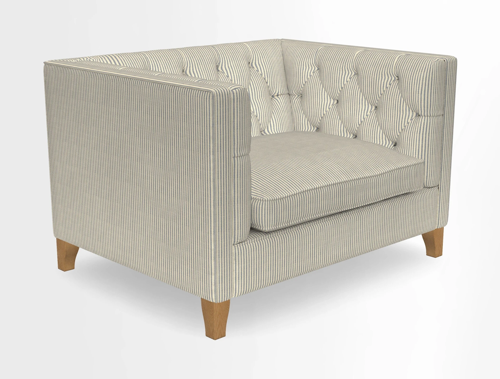 Haresfield Snuggler Dipped Arms in Mohair Lichen Seat Cushion in RHS Gertrude Jekyll Meadow Flower Olive and Scatters in RHS Gertrude Jekyll Folklore Olive