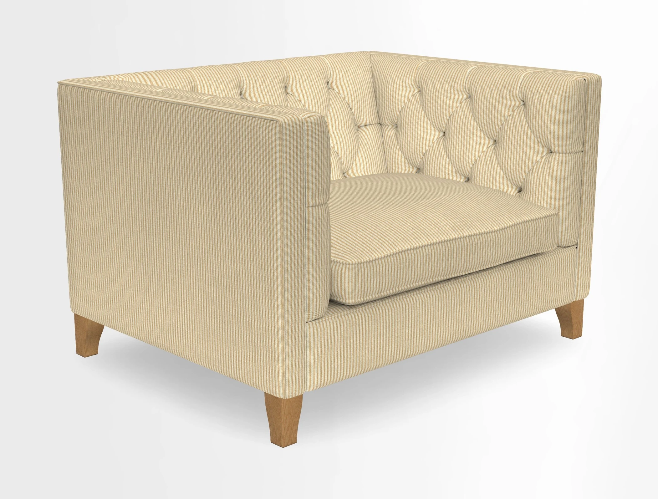 Haresfield Snuggler Dipped Arms in Mohair Lichen Seat Cushion in RHS Gertrude Jekyll Meadow Flower Olive and Scatters in RHS Gertrude Jekyll Folklore Olive