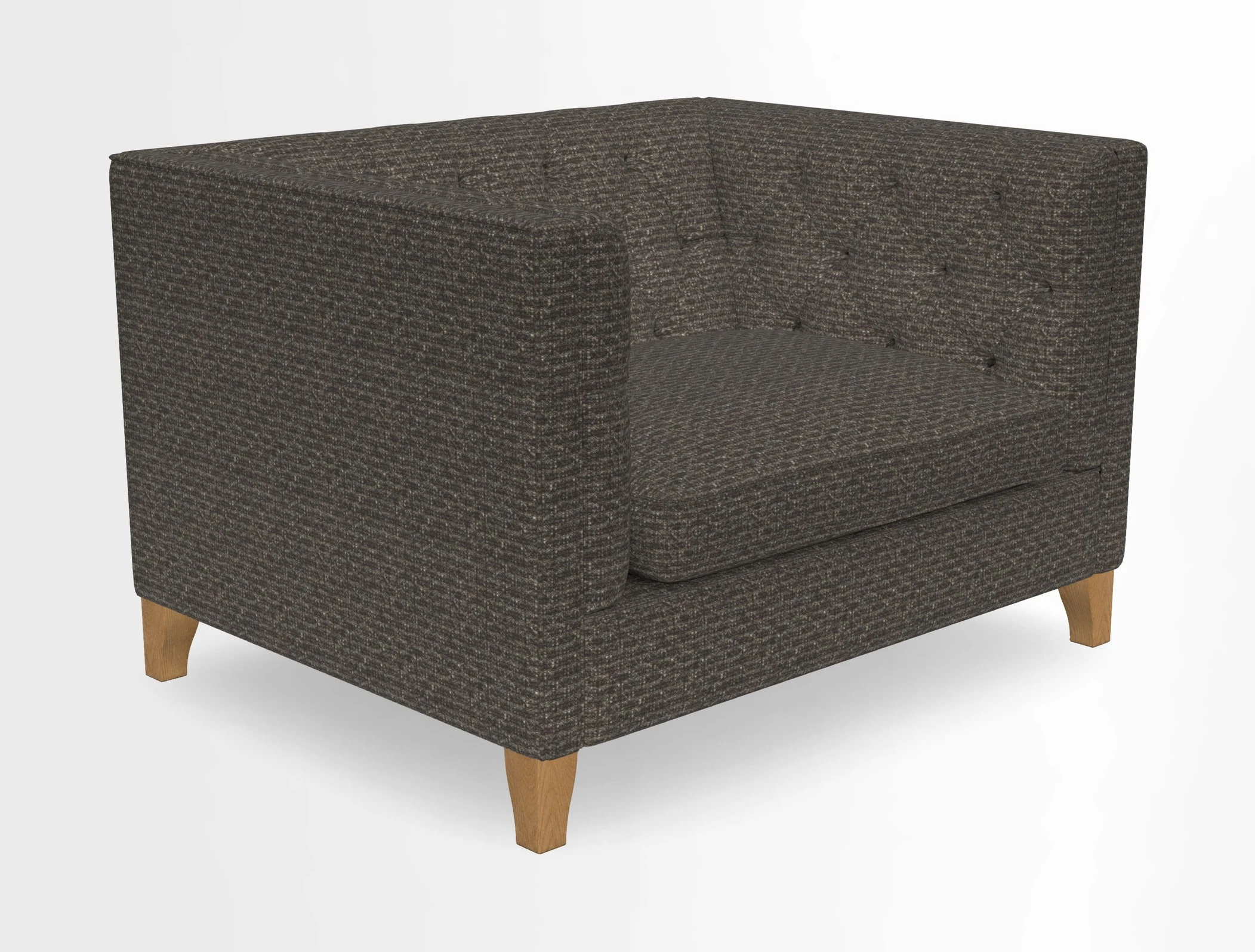 Haresfield Snuggler Dipped Arms in Mohair Lichen Seat Cushion in RHS Gertrude Jekyll Meadow Flower Olive and Scatters in RHS Gertrude Jekyll Folklore Olive