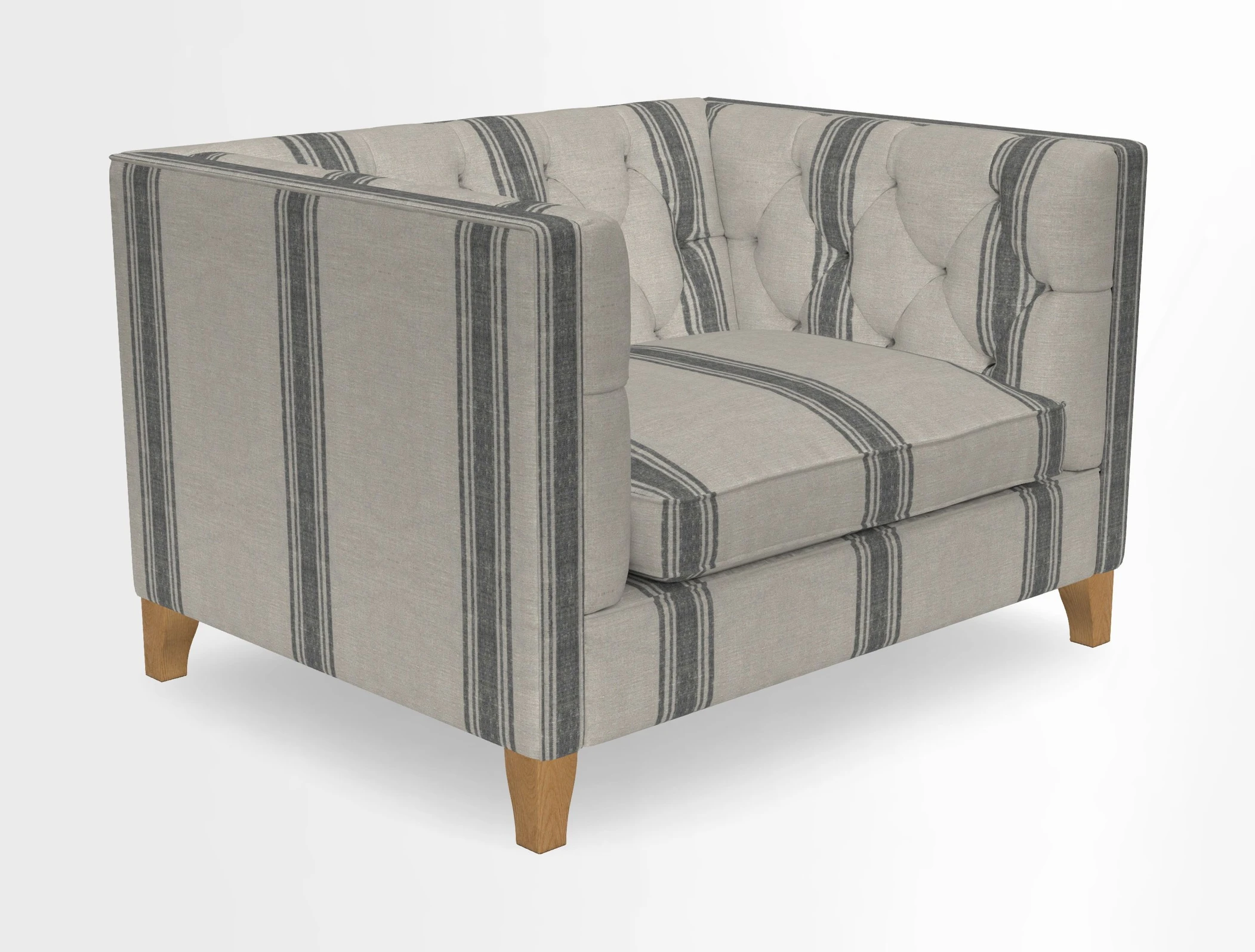 Haresfield Snuggler Dipped Arms in Mohair Lichen Seat Cushion in RHS Gertrude Jekyll Meadow Flower Olive and Scatters in RHS Gertrude Jekyll Folklore Olive