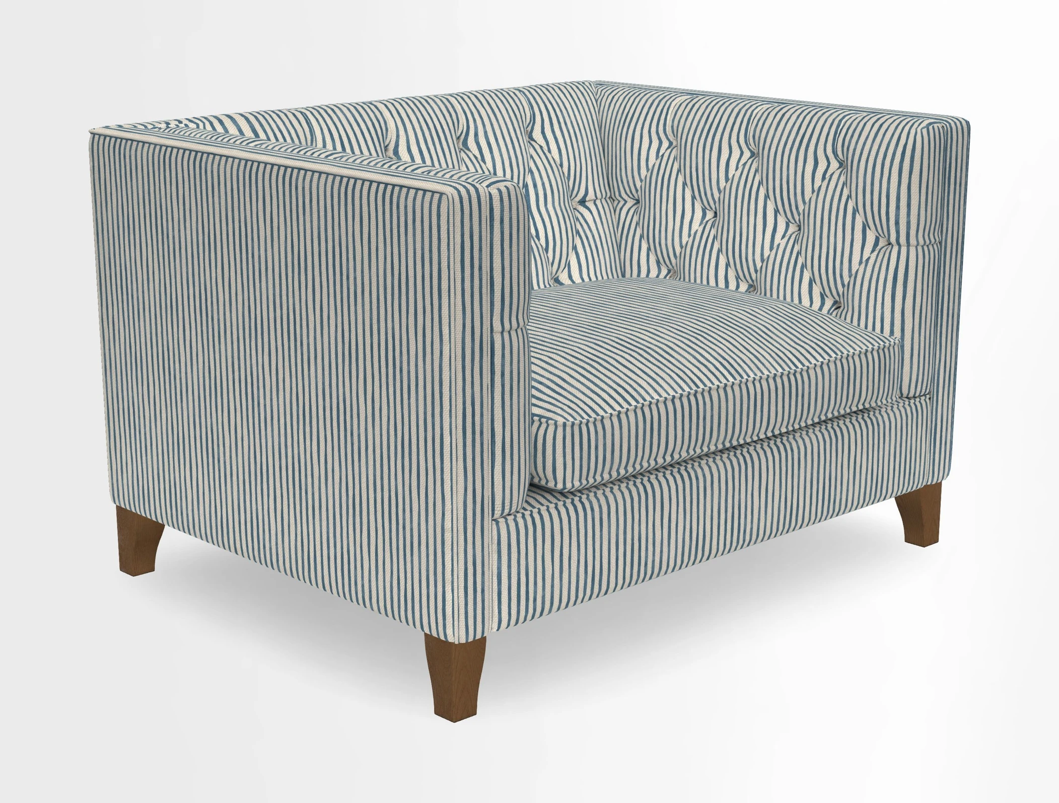 Haresfield Snuggler Dipped Arms in Mohair Lichen Seat Cushion in RHS Gertrude Jekyll Meadow Flower Olive and Scatters in RHS Gertrude Jekyll Folklore Olive