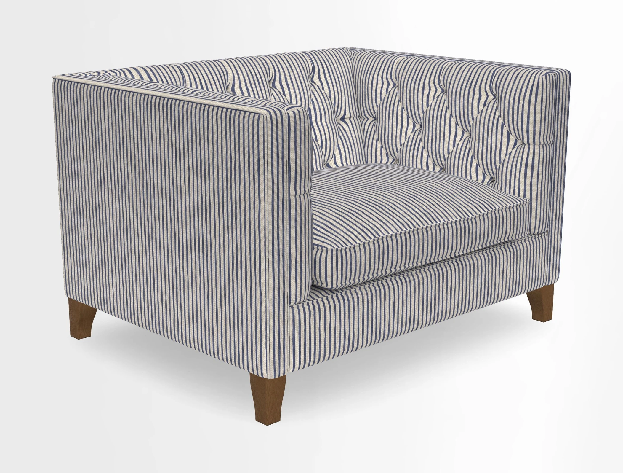 Haresfield Snuggler Dipped Arms in Mohair Lichen Seat Cushion in RHS Gertrude Jekyll Meadow Flower Olive and Scatters in RHS Gertrude Jekyll Folklore Olive