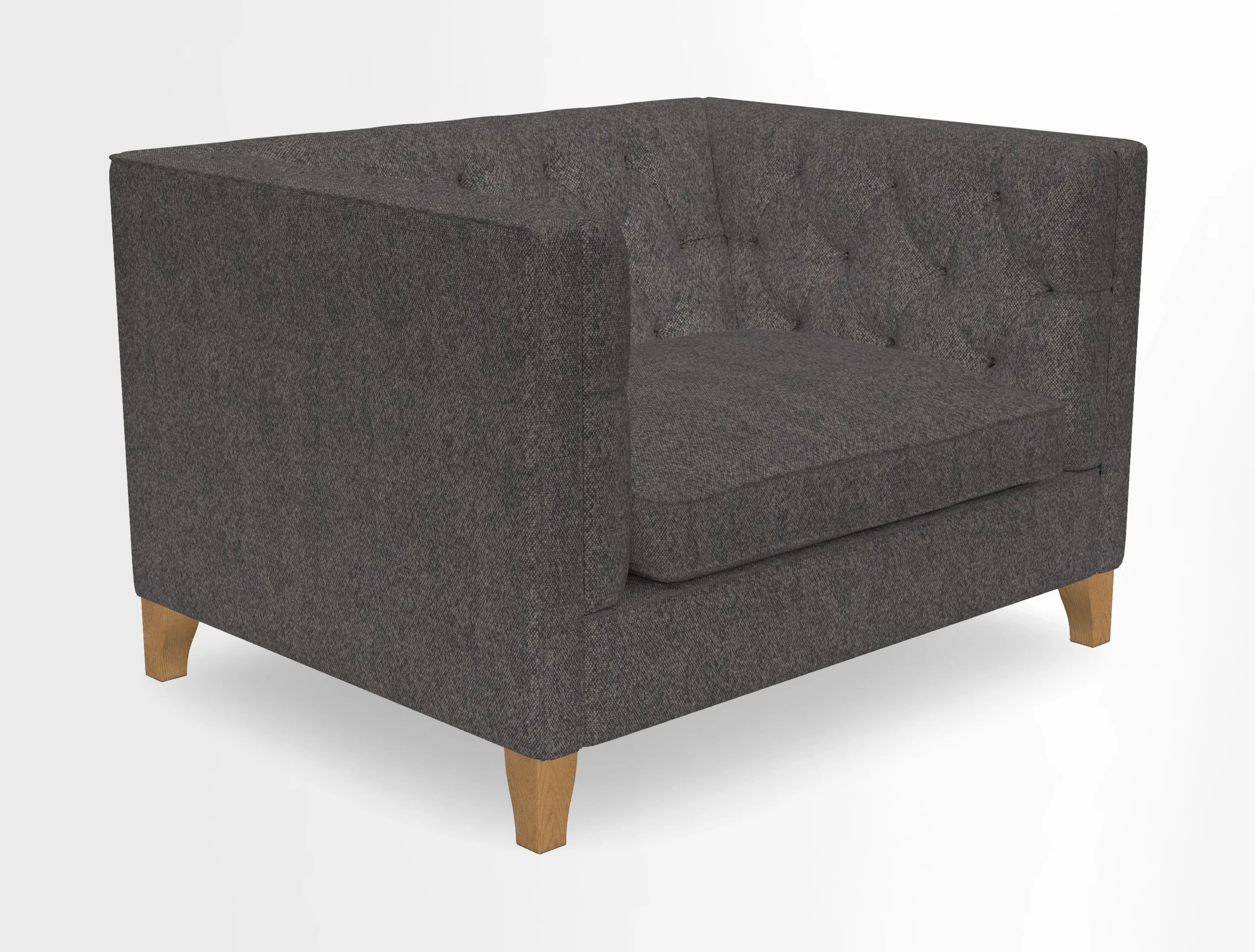 Haresfield Snuggler Dipped Arms in Mohair Lichen Seat Cushion in RHS Gertrude Jekyll Meadow Flower Olive and Scatters in RHS Gertrude Jekyll Folklore Olive