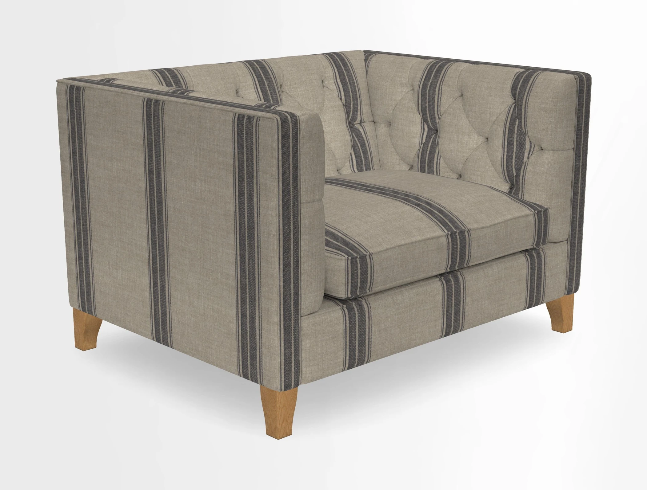Haresfield Snuggler Dipped Arms in Mohair Lichen Seat Cushion in RHS Gertrude Jekyll Meadow Flower Olive and Scatters in RHS Gertrude Jekyll Folklore Olive
